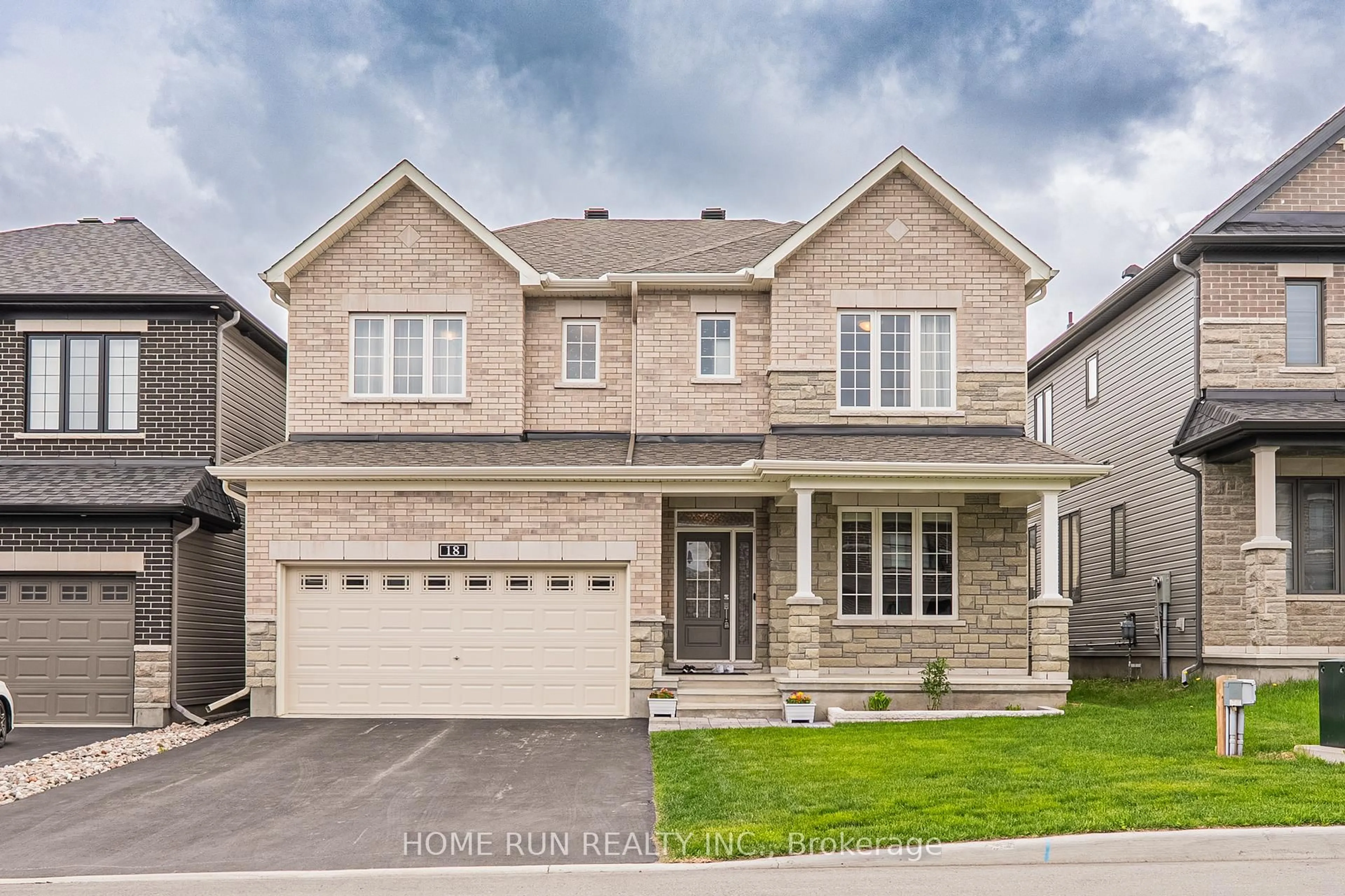 Home with brick exterior material, street for 18 Fossa Terr, Ottawa Ontario K2J 6W4