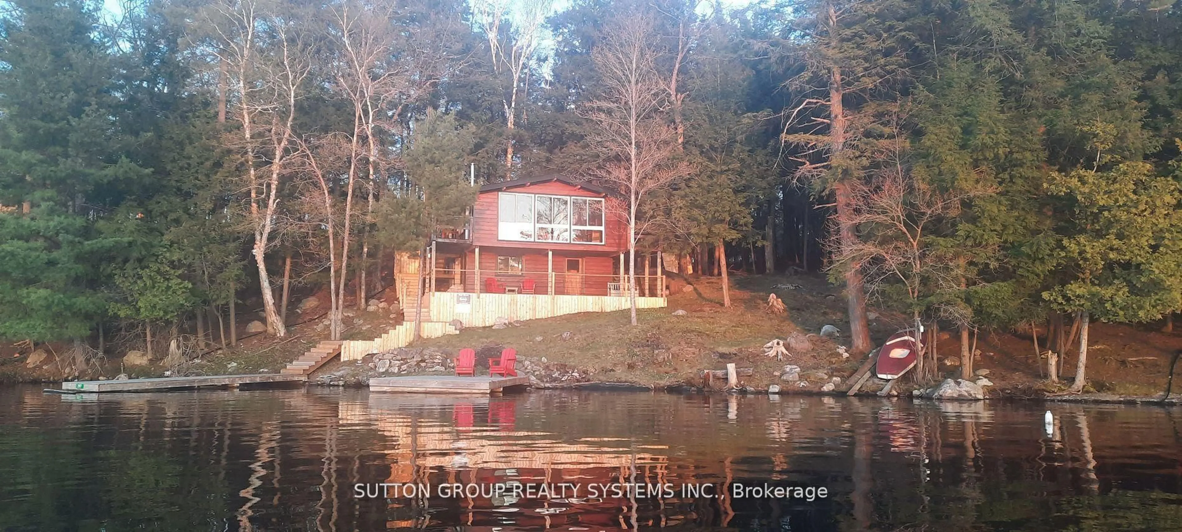 A pic from outside/outdoor area/front of a property/back of a property/a pic from drone, water/lake/river/ocean view for 397 Healey Lake Water N/A, The Archipelago Ontario P0T 1E0