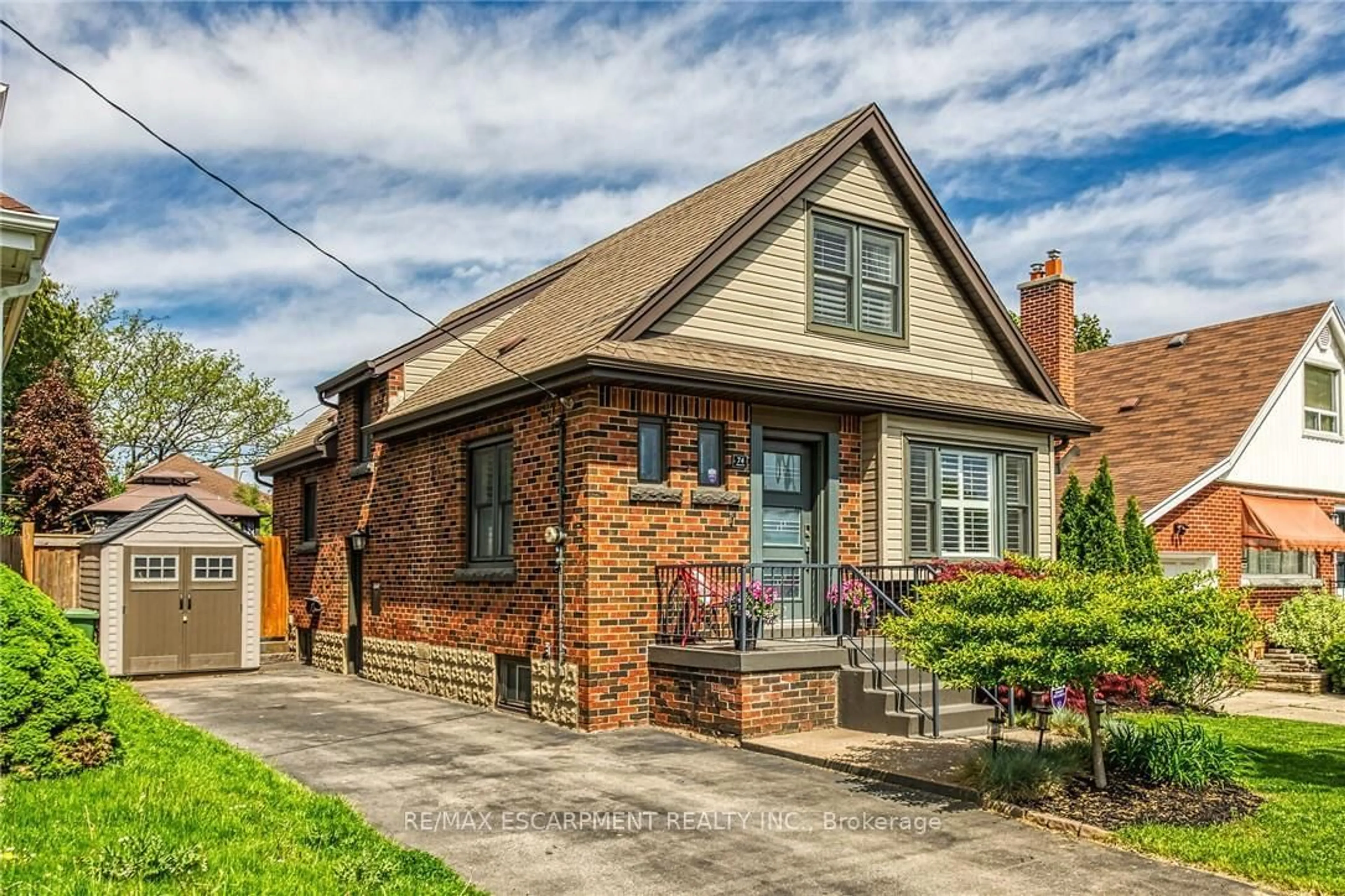 Home with brick exterior material, street for 74 Garside Ave, Hamilton Ontario L8K 2V8