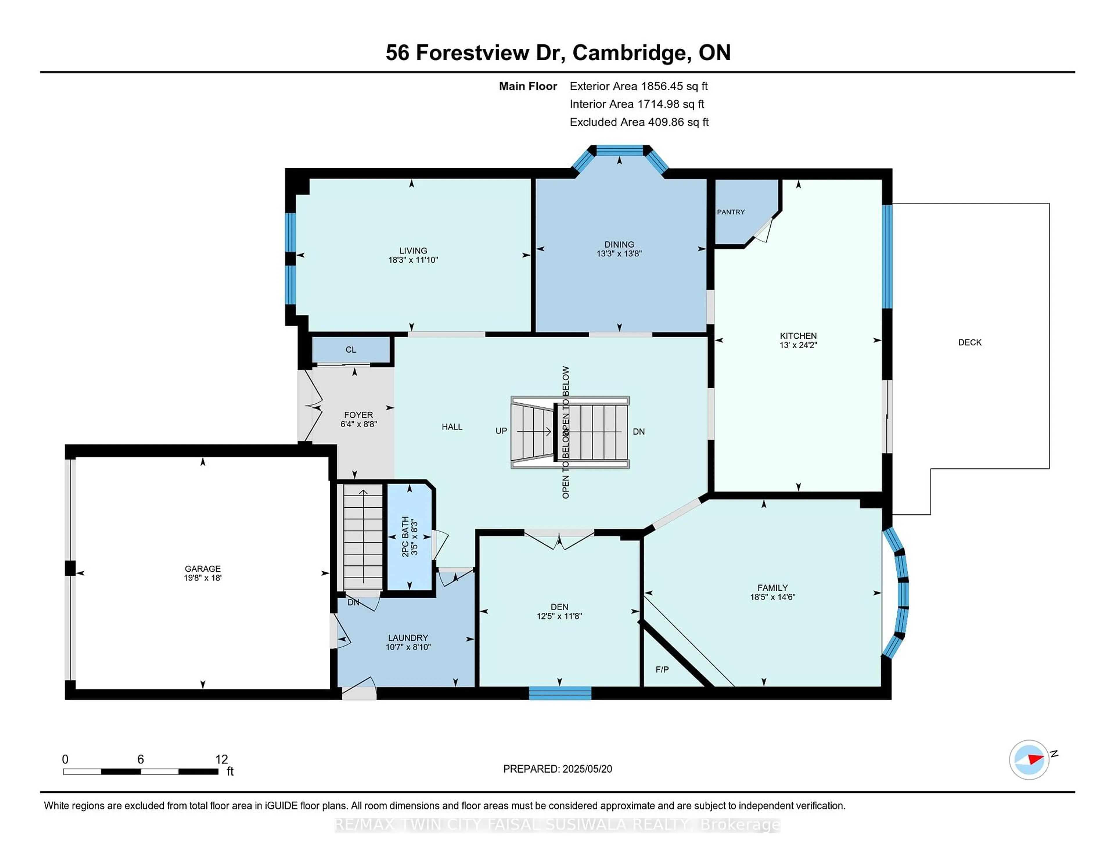 Floor plan for 56 Forestview Dr, Cambridge Ontario N1T 1V1