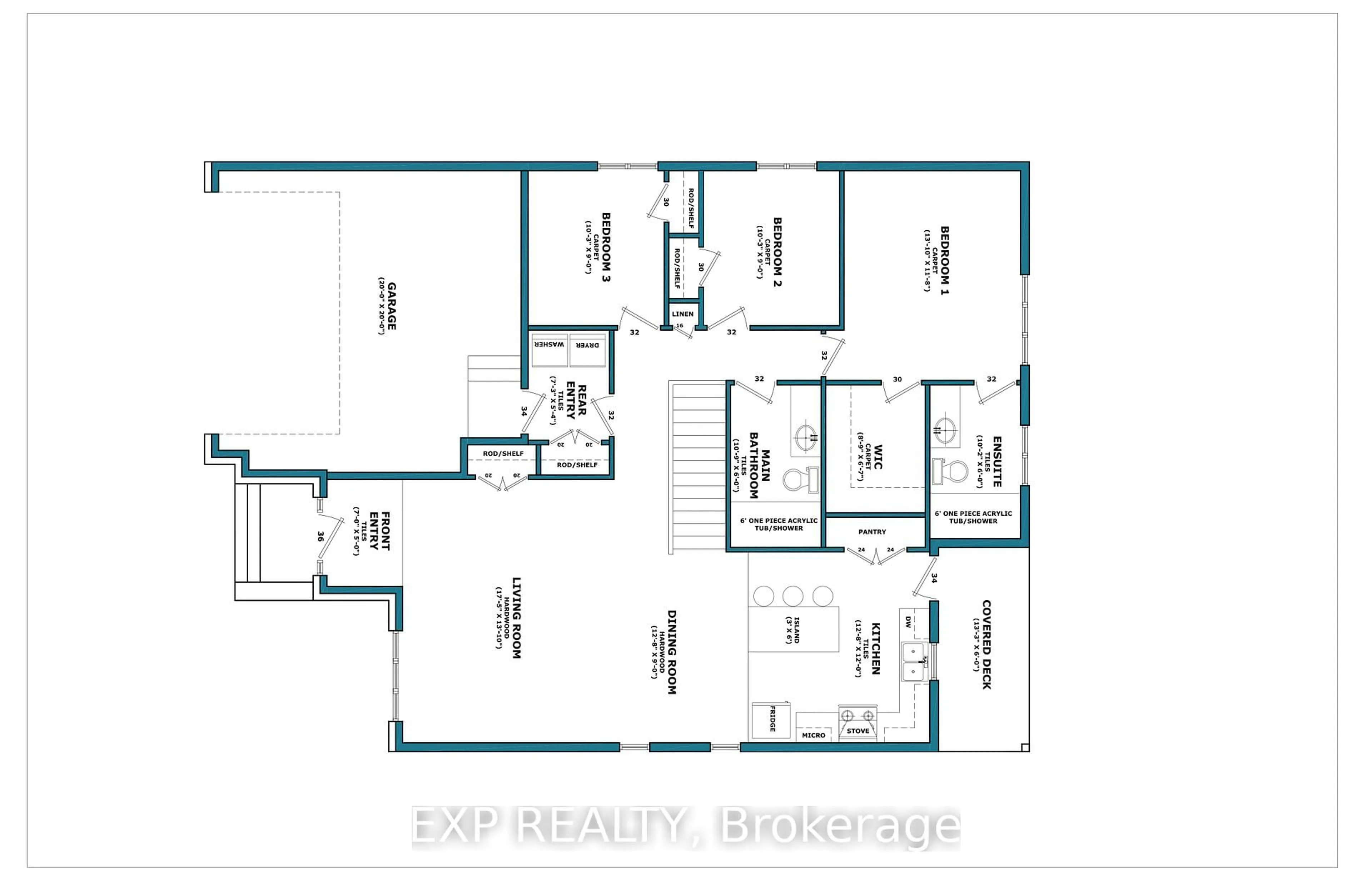Floor plan for 53 Craig St, Russell Ontario K4R 1A6