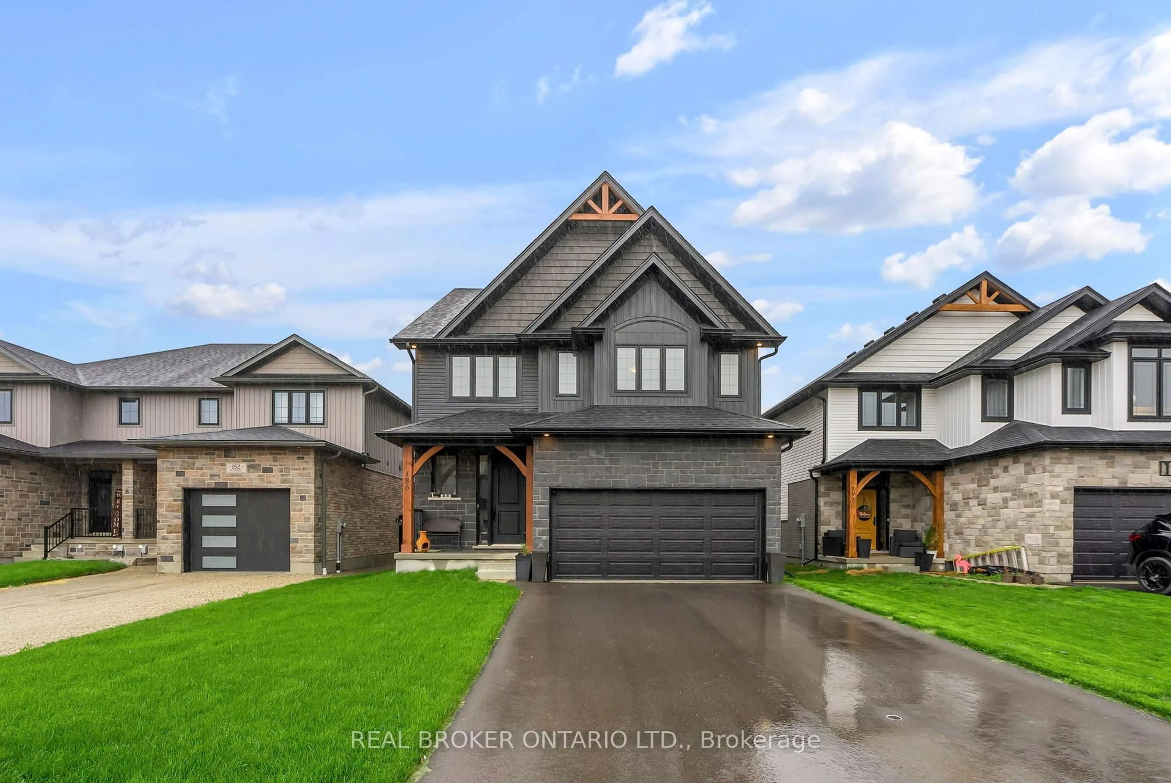 Home with brick exterior material, street for 186 Schmidt Dr, Wellington North Ontario N0G 1A0