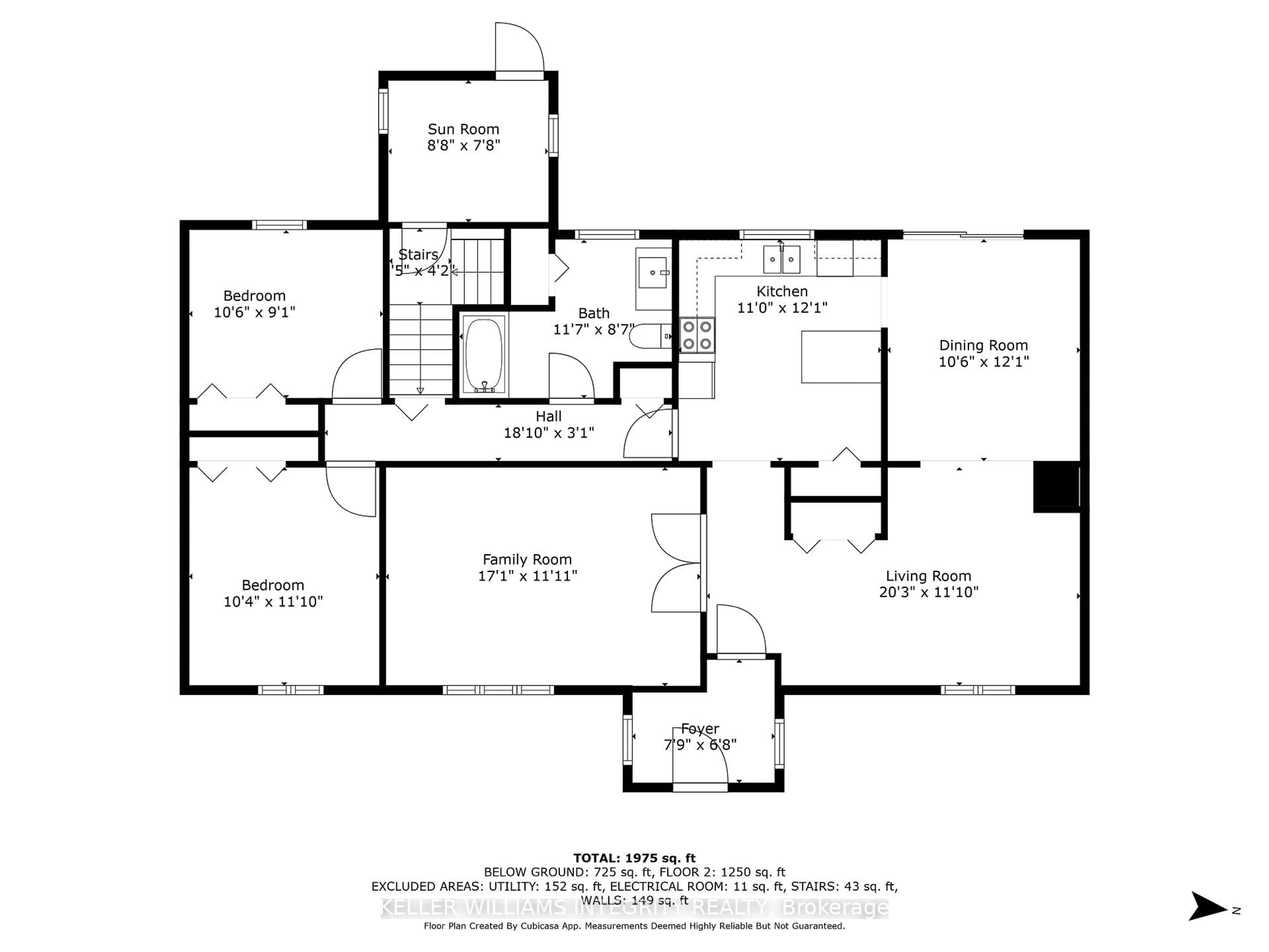 Floor plan for 113 Ellen Ave, Cornwall Ontario K6J 3L8