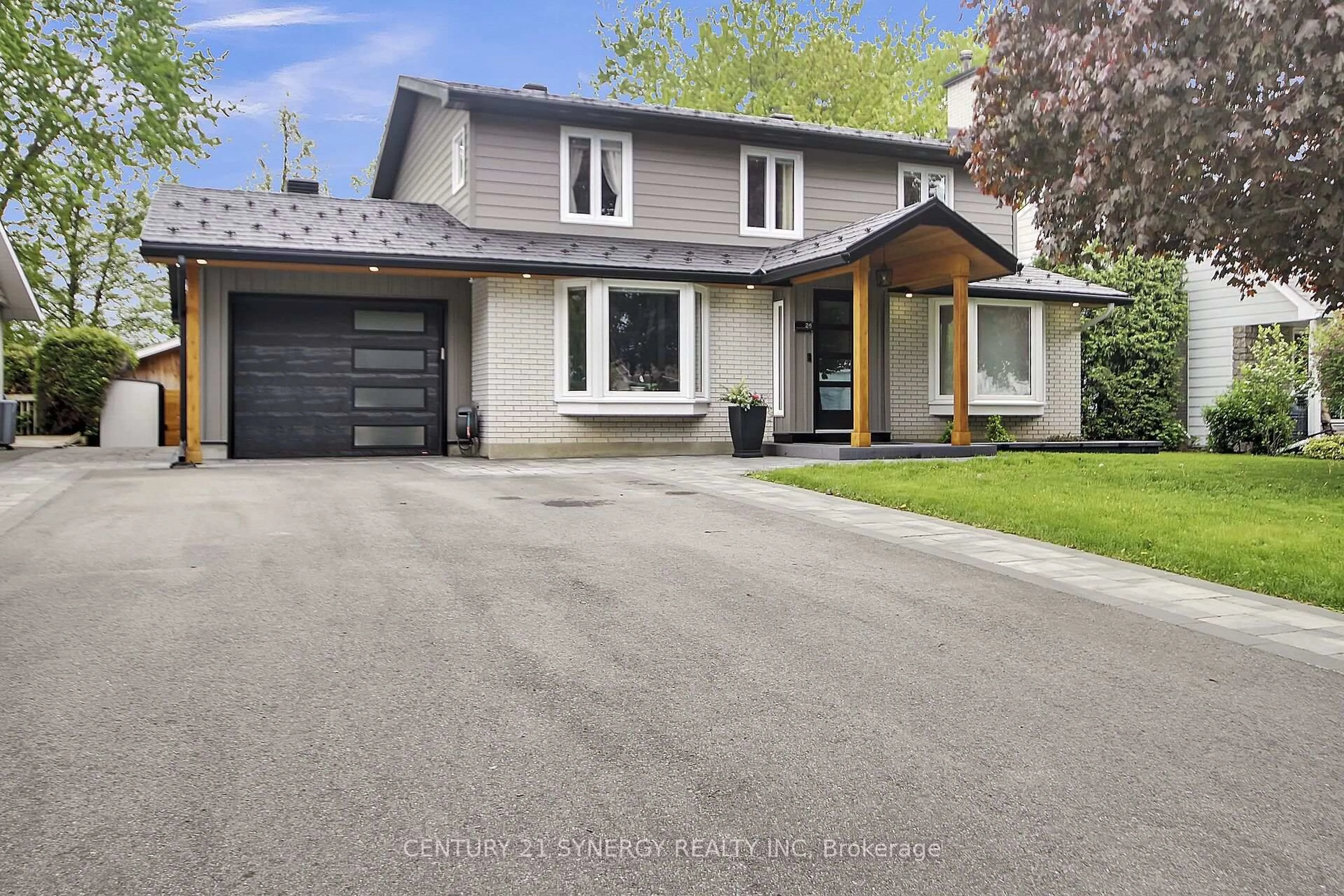 Home with vinyl exterior material, street for 26 Seymour Ave, Ottawa Ontario K2E 6P2