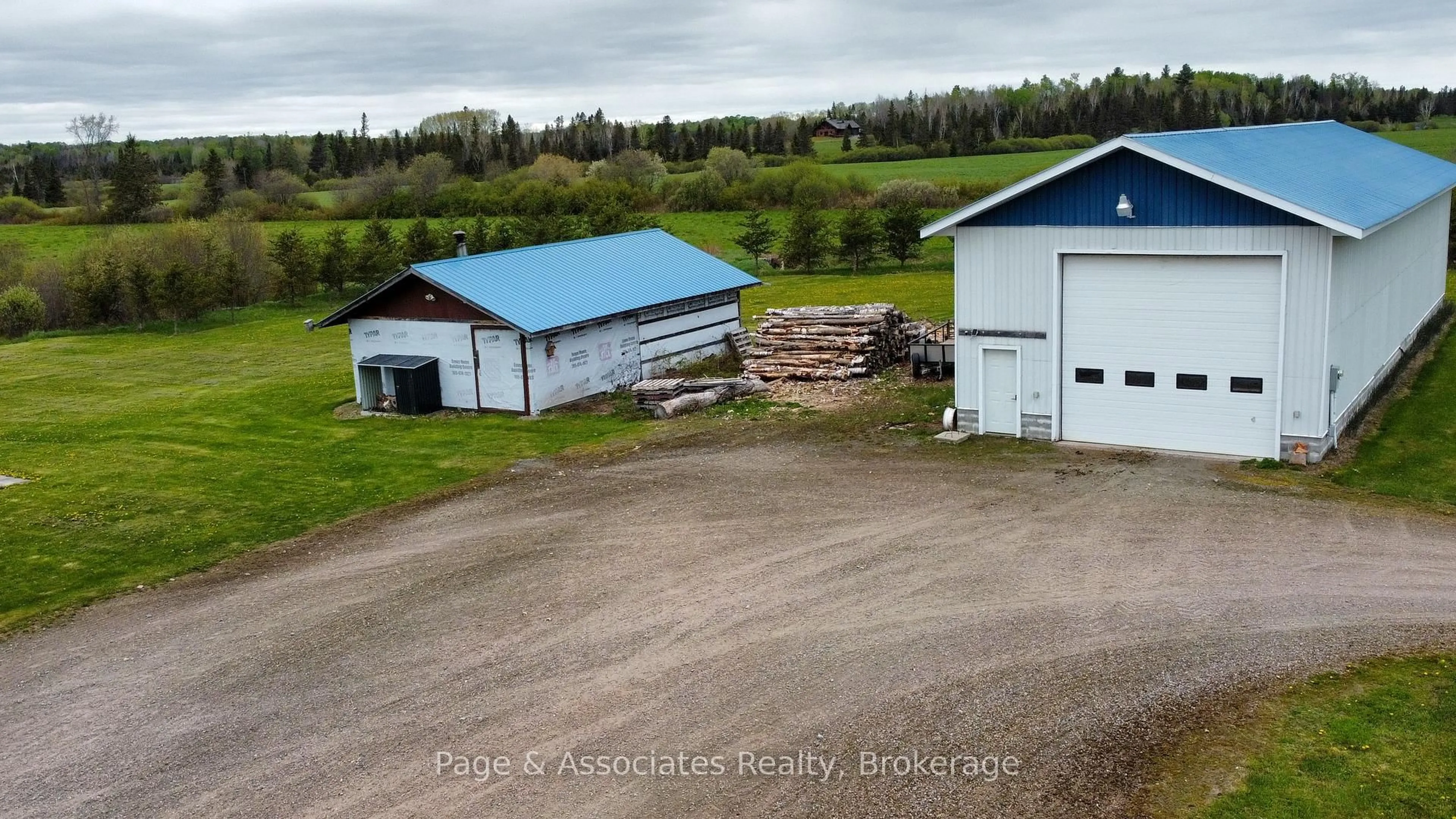 A pic from outside/outdoor area/front of a property/back of a property/a pic from drone, building for 981 Highway 539, Markstay-Warren Ontario P0H 2N0