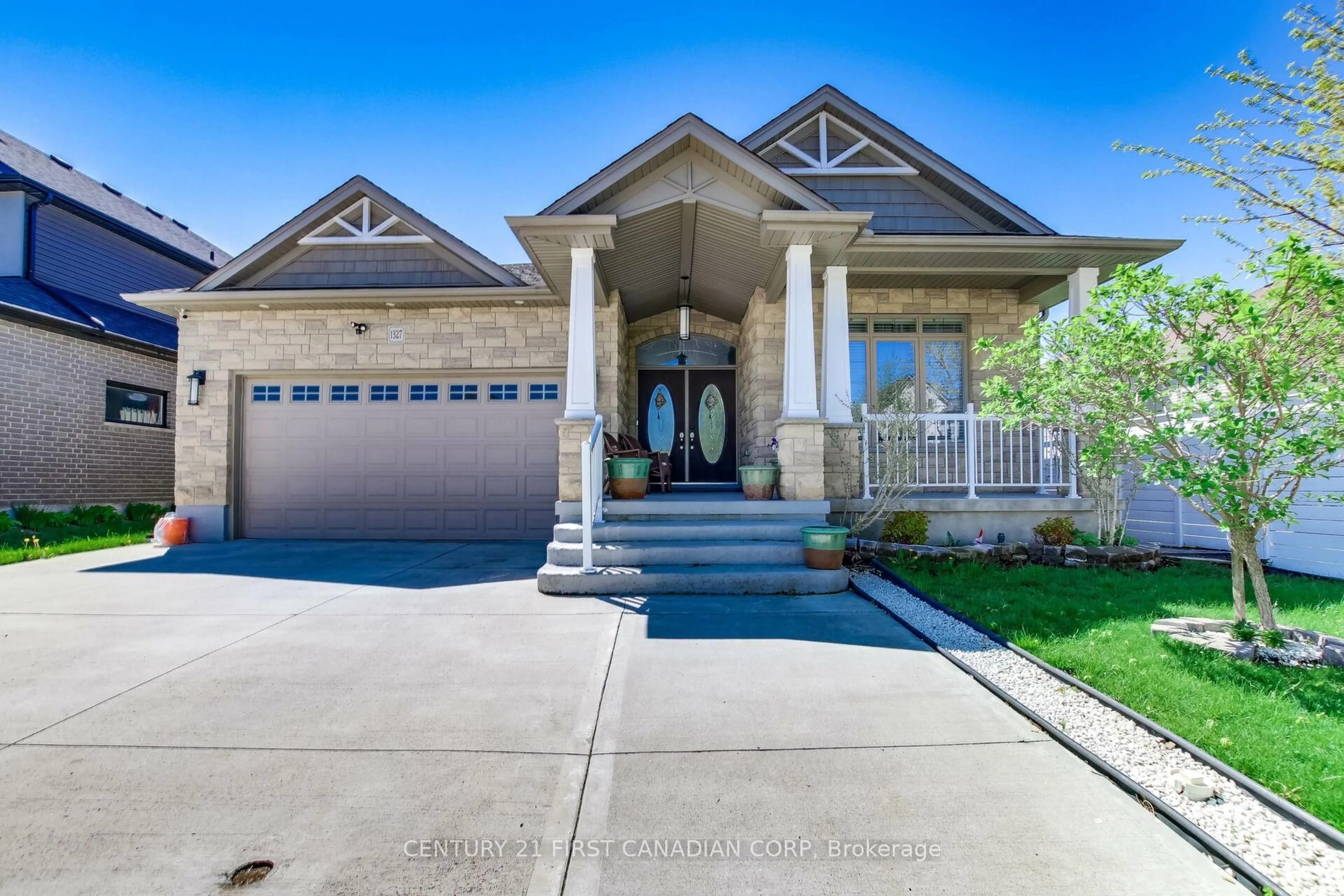 Home with brick exterior material, street for 1327 Eagletrace Dr, London North Ontario N6G 0C4