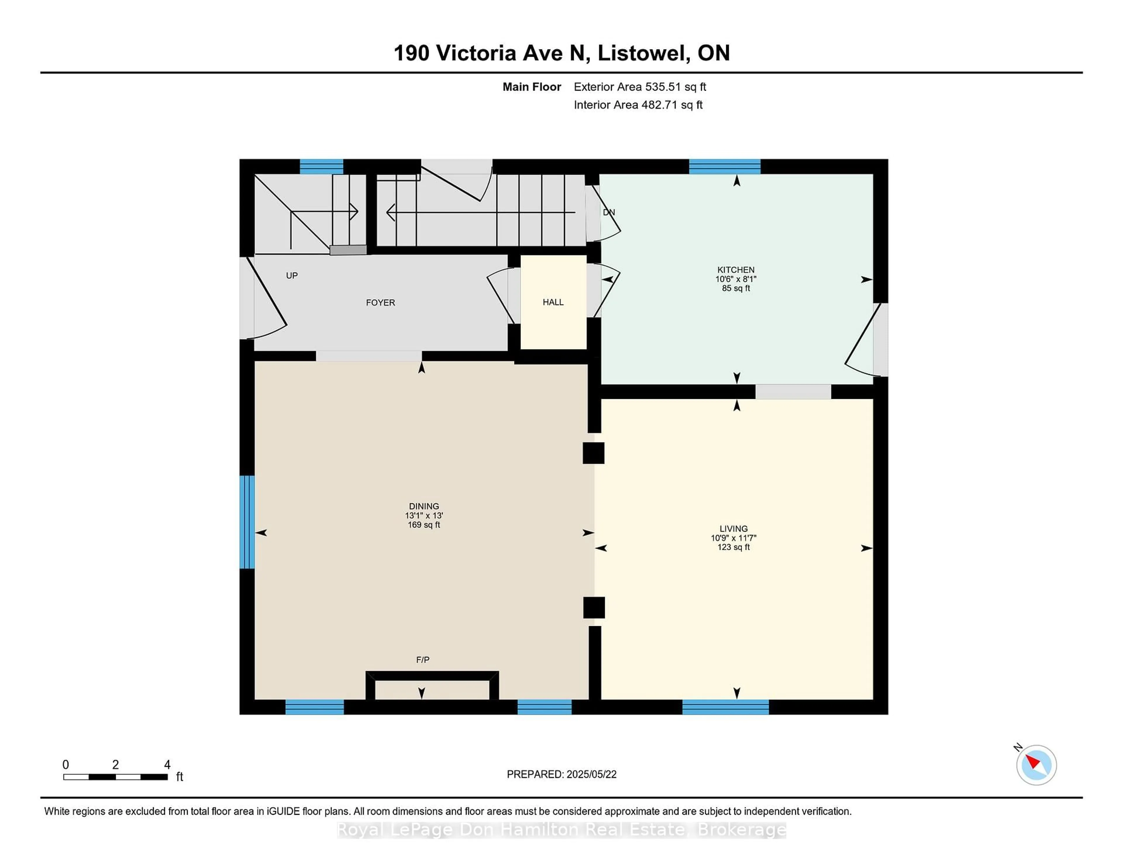 Floor plan for 190 Victoria Ave, North Perth Ontario N4W 1S6