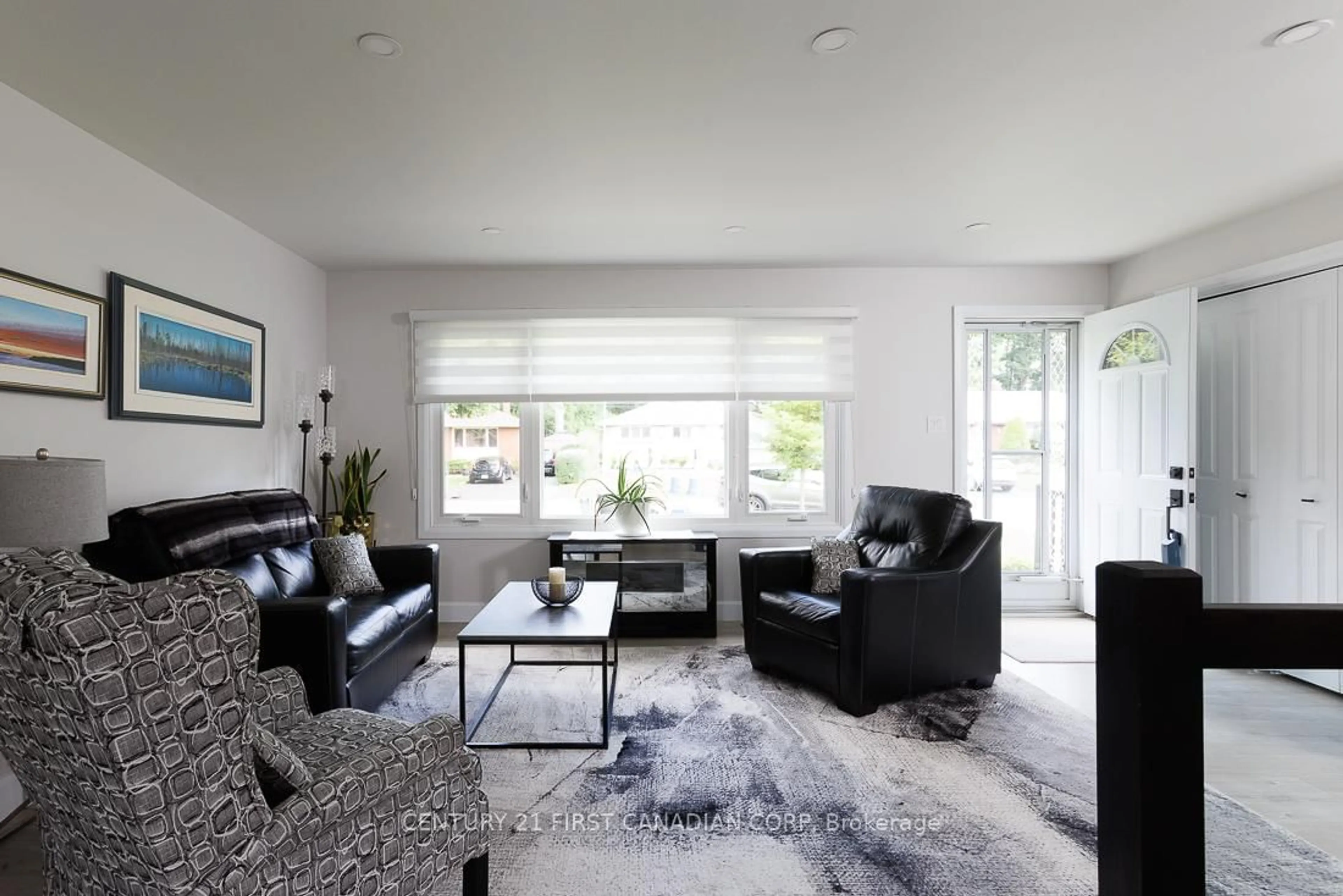 Living room with furniture, unknown for 82 Queenston Cres, London East Ontario N5W 1N6