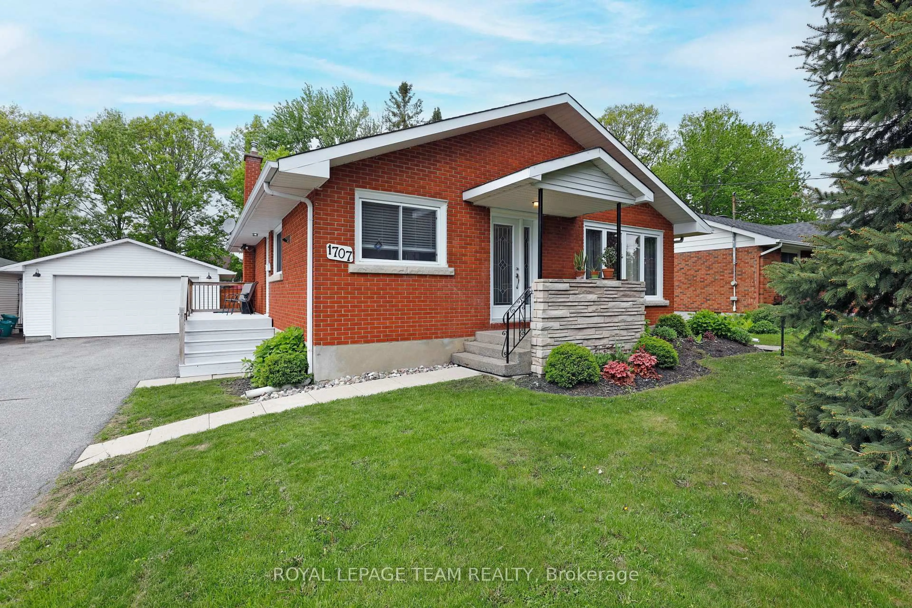 Home with brick exterior material, street for 1707 Dover Rd, Cornwall Ontario K6J 1W2