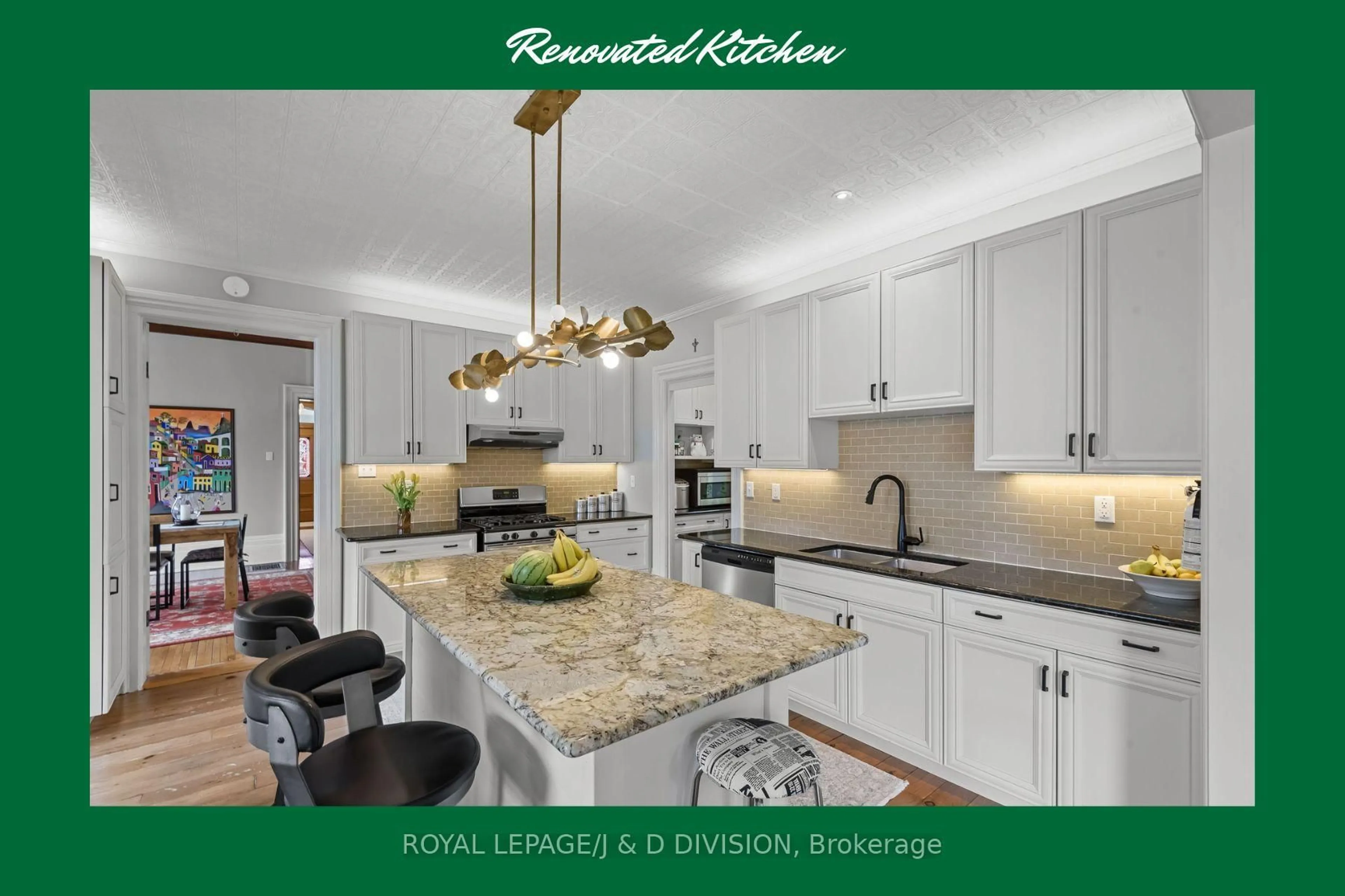 Open concept kitchen, ceramic/tile floor for 16 Albert St #Lakefield, Selwyn Ontario K0L 2H0