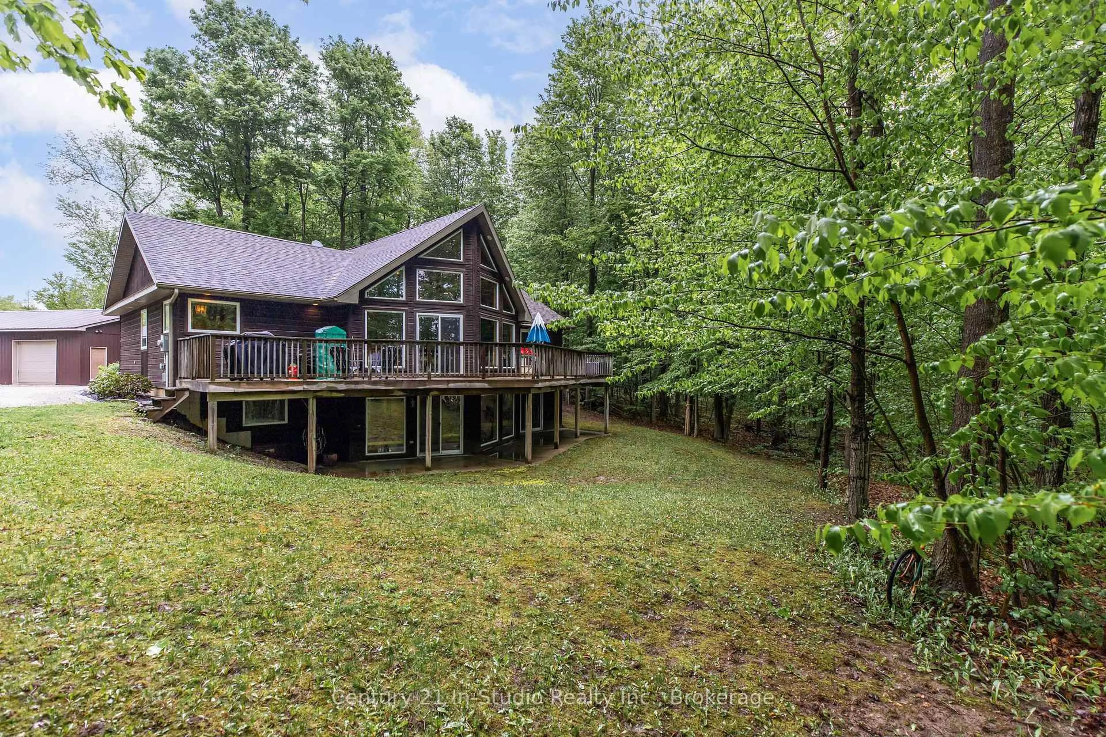 A pic from outside/outdoor area/front of a property/back of a property/a pic from drone, water/lake/river/ocean view for 019249 6 Highway, Georgian Bluffs Ontario N0H 2T0