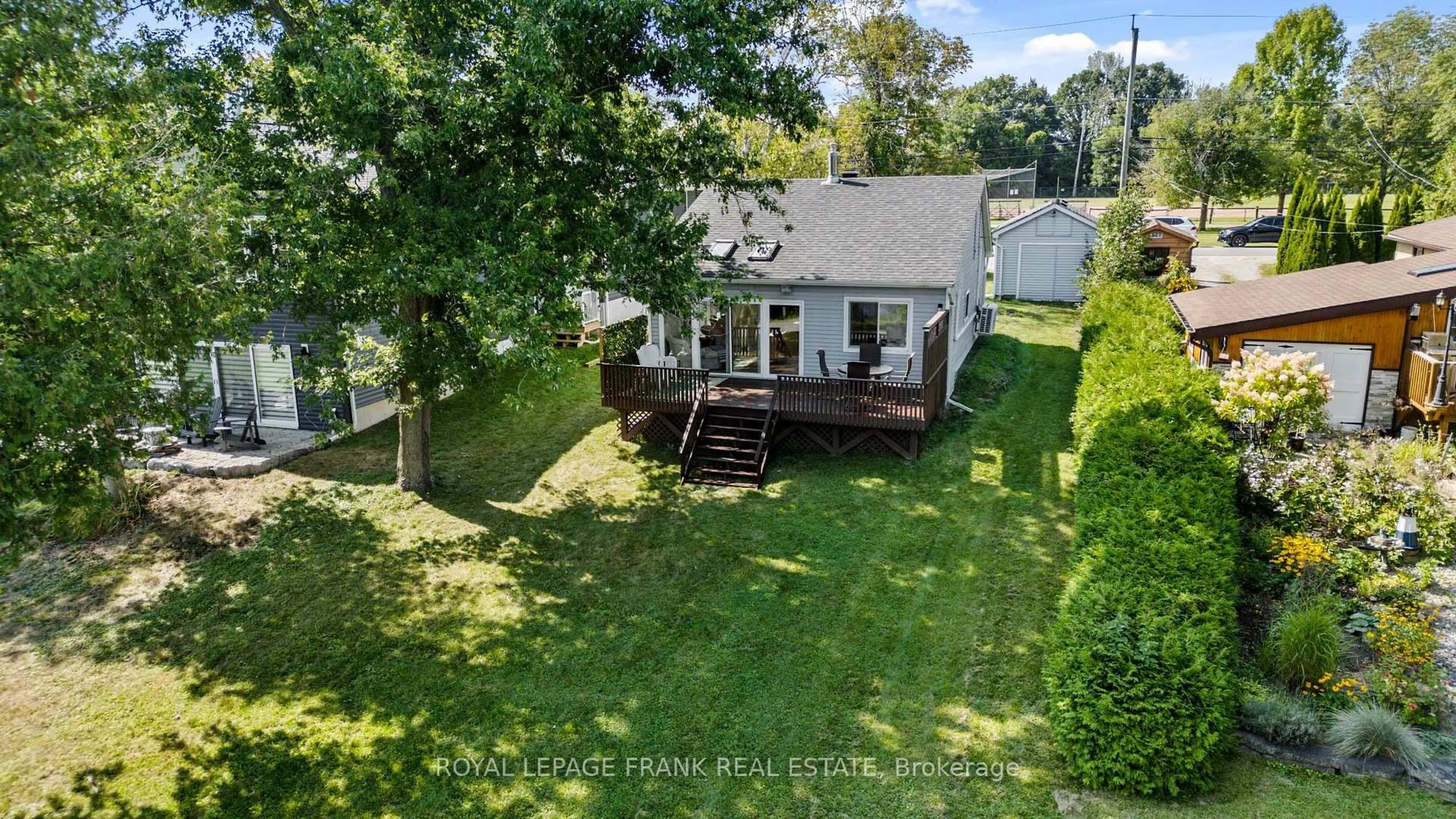 A pic from outside/outdoor area/front of a property/back of a property/a pic from drone, water/lake/river/ocean view for 9 Hague Blvd, Smith-Ennismore-Lakefield Ontario K0L 2H0
