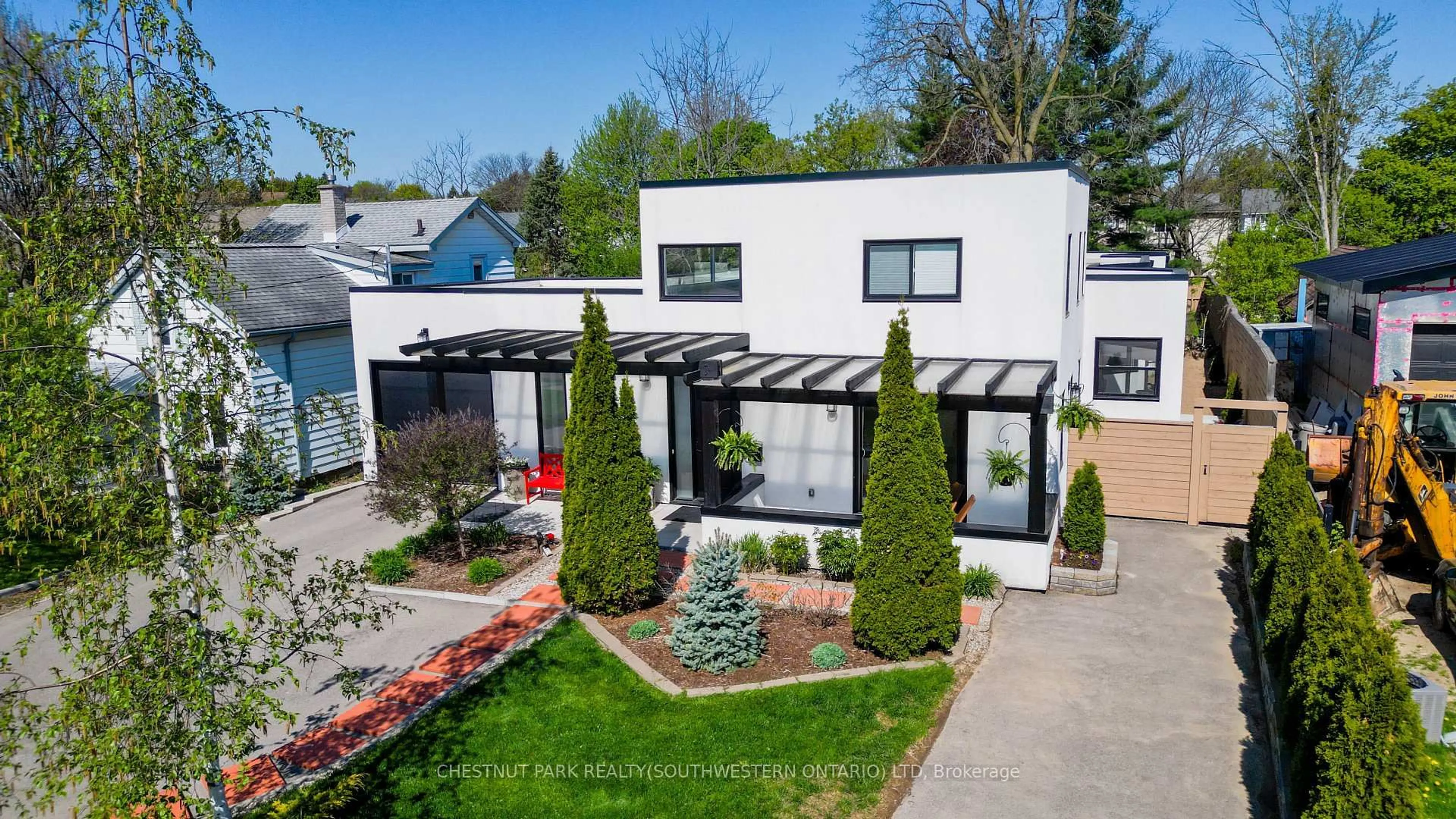 Home with vinyl exterior material, street for 149 Woolwich St, Waterloo Ontario N2K 1S5