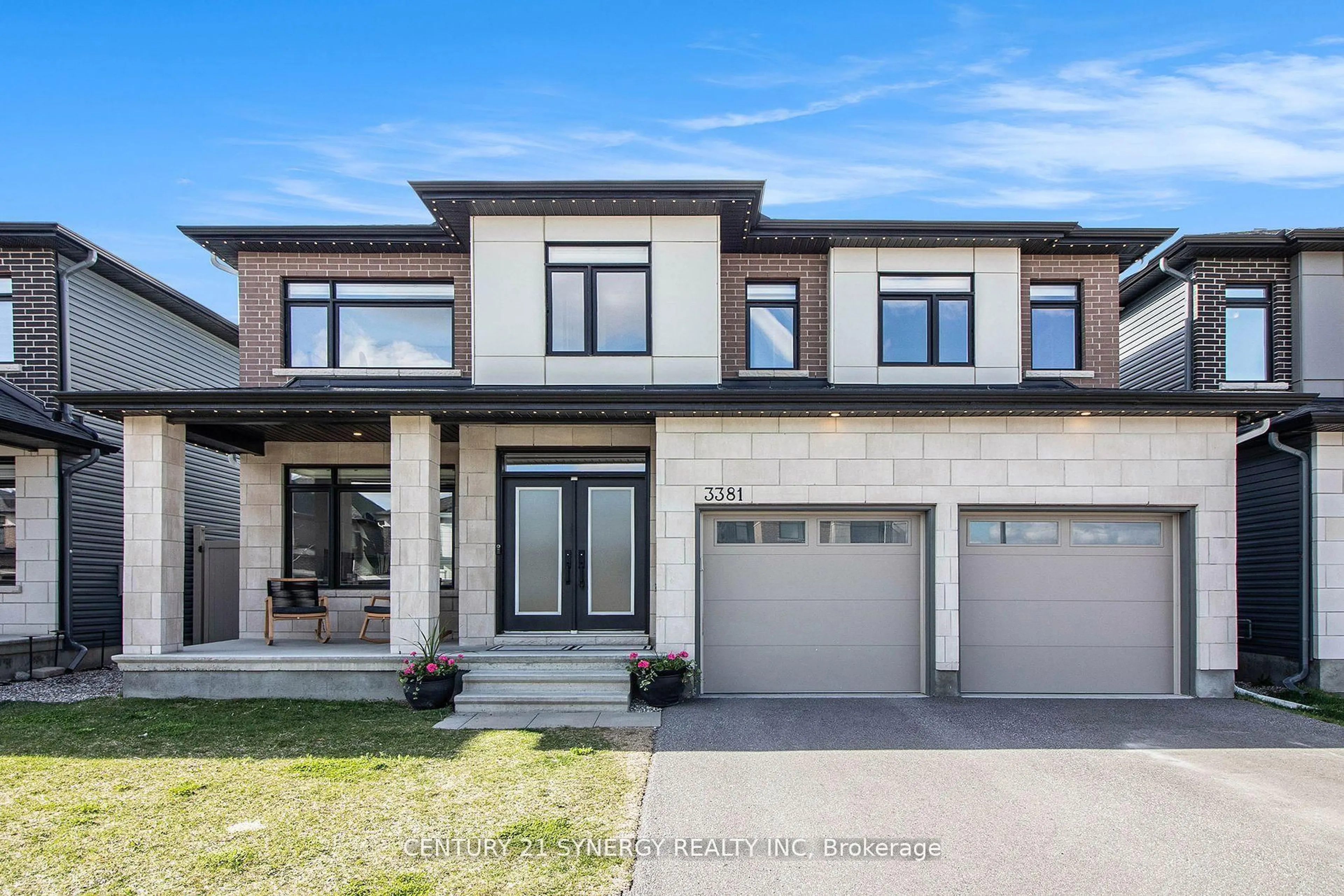 Home with brick exterior material, street for 3381 Findlay Creek Dr, Ottawa Ontario K1T 0V5
