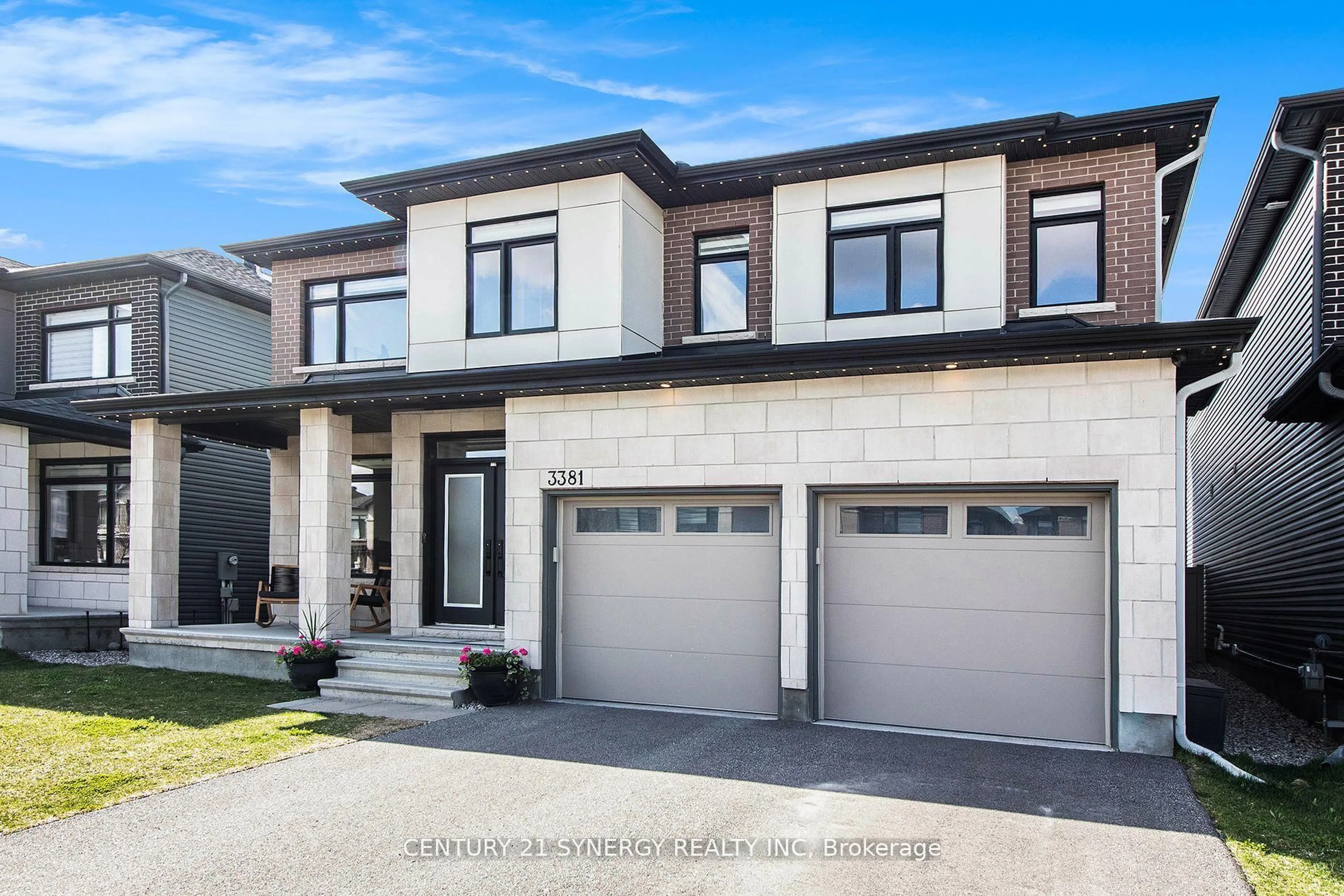 Home with brick exterior material, street for 3381 Findlay Creek Dr, Ottawa Ontario K1T 0V5