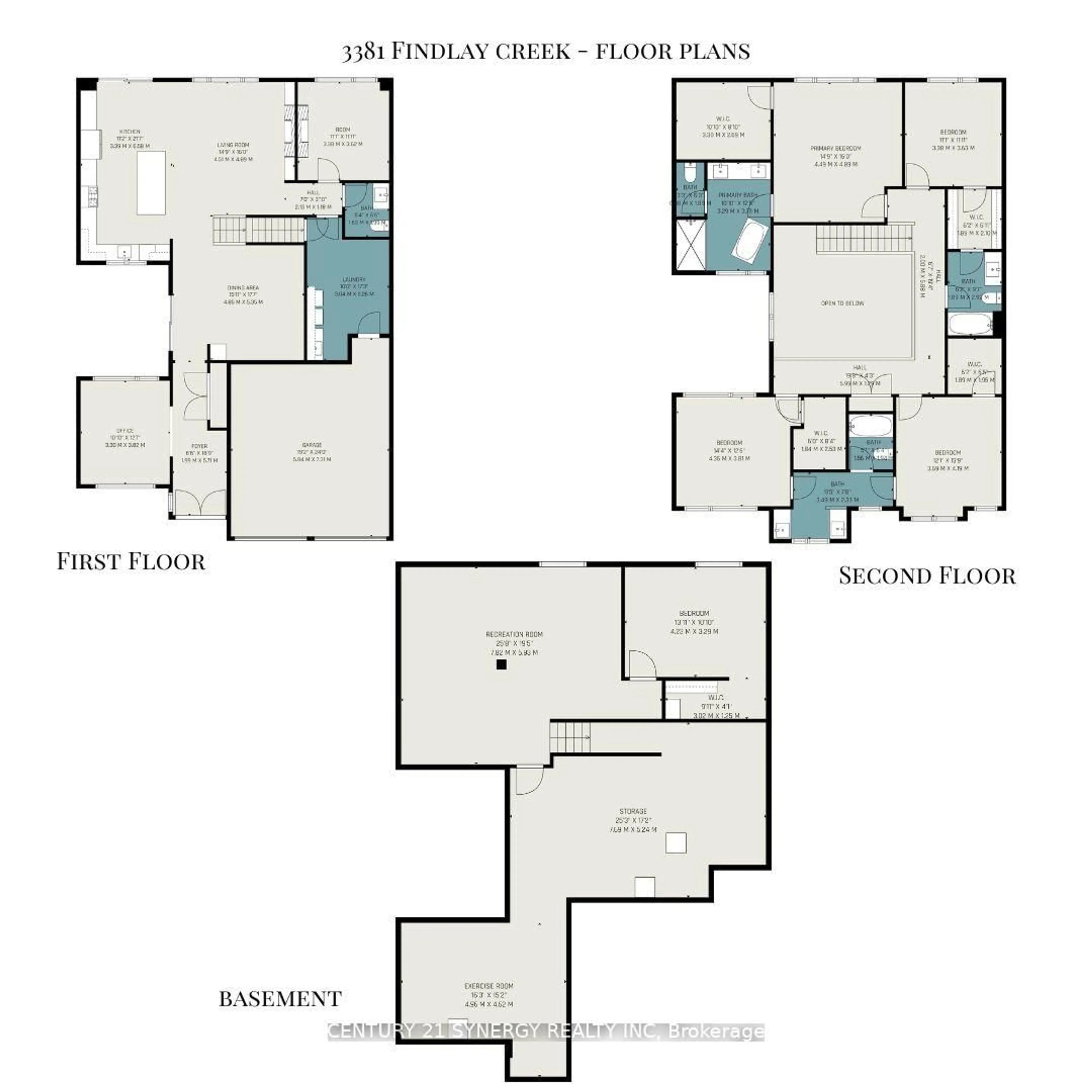 Floor plan for 3381 Findlay Creek Dr, Ottawa Ontario K1T 0V5