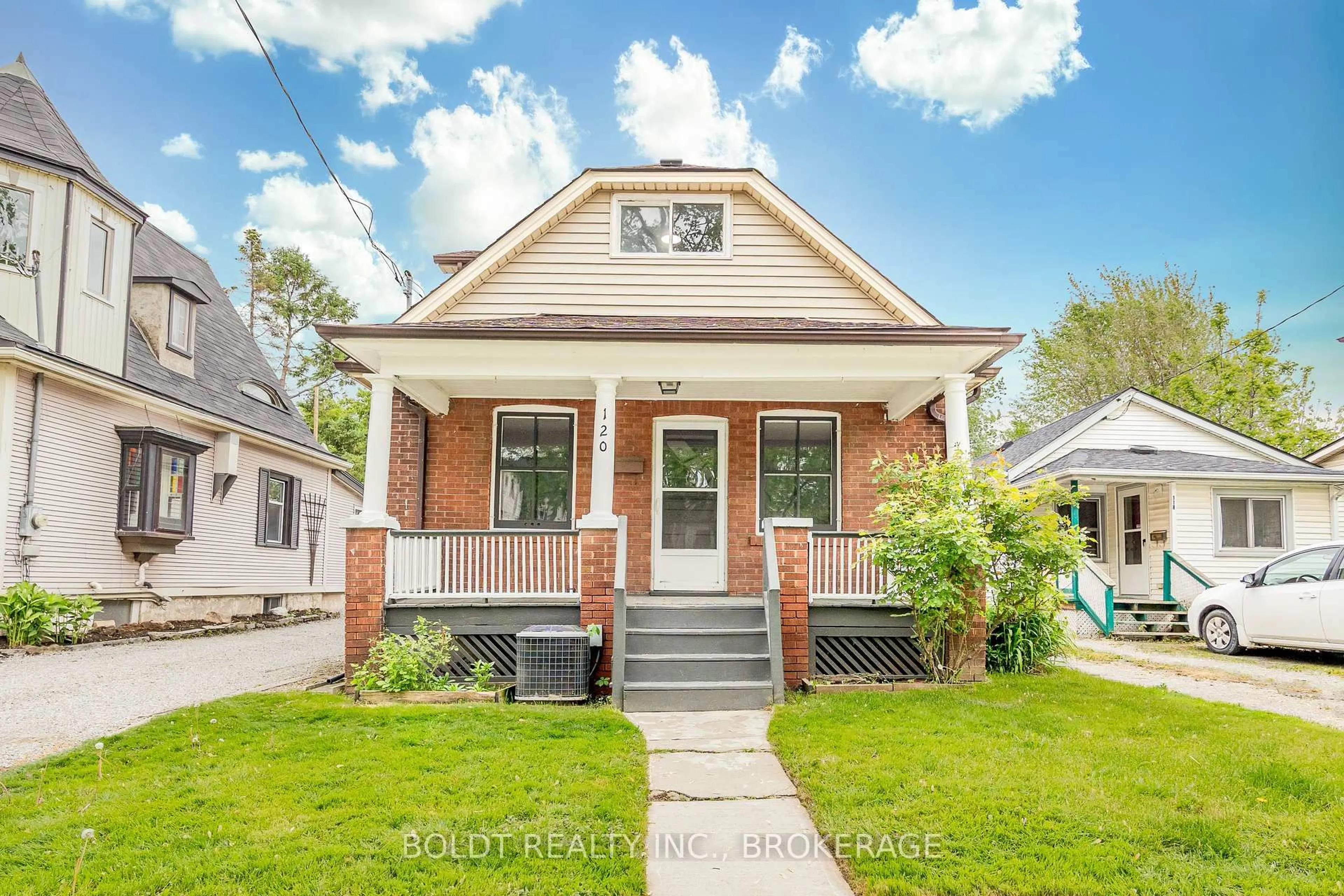 Home with brick exterior material, street for 120 Page St, St. Catharines Ontario L2R 4A9