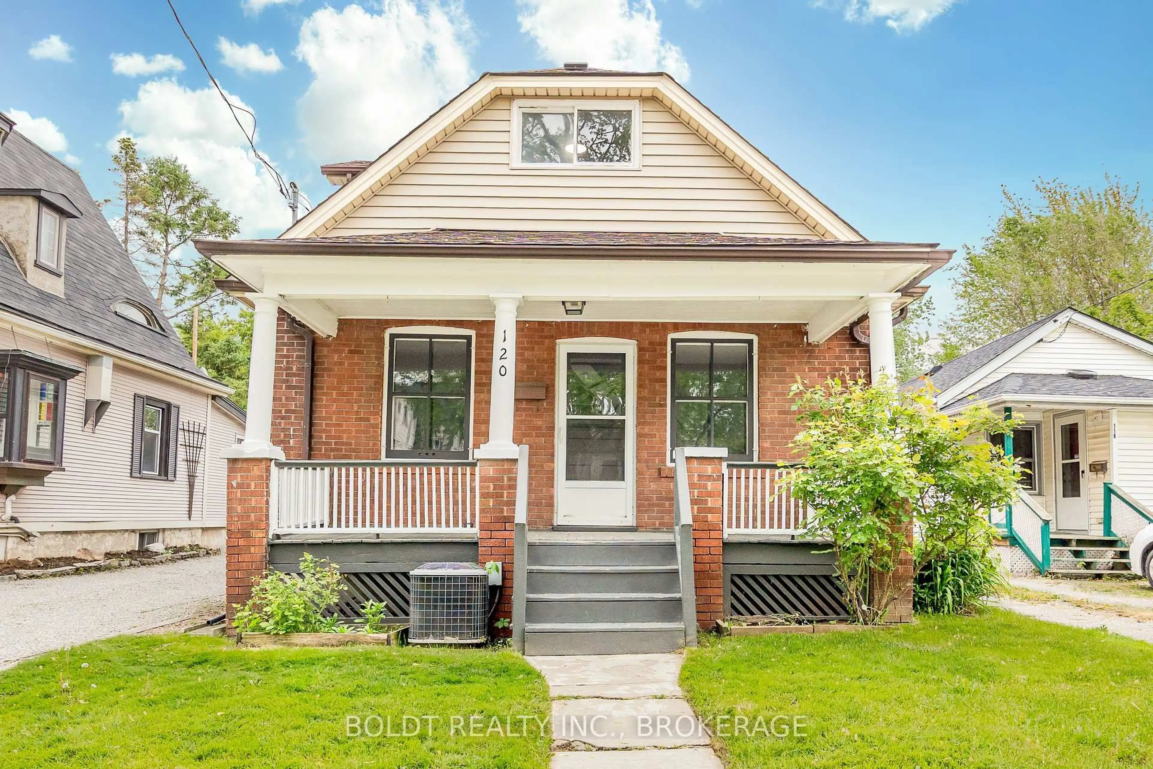 Home with brick exterior material, street for 120 Page St, St. Catharines Ontario L2R 4A9
