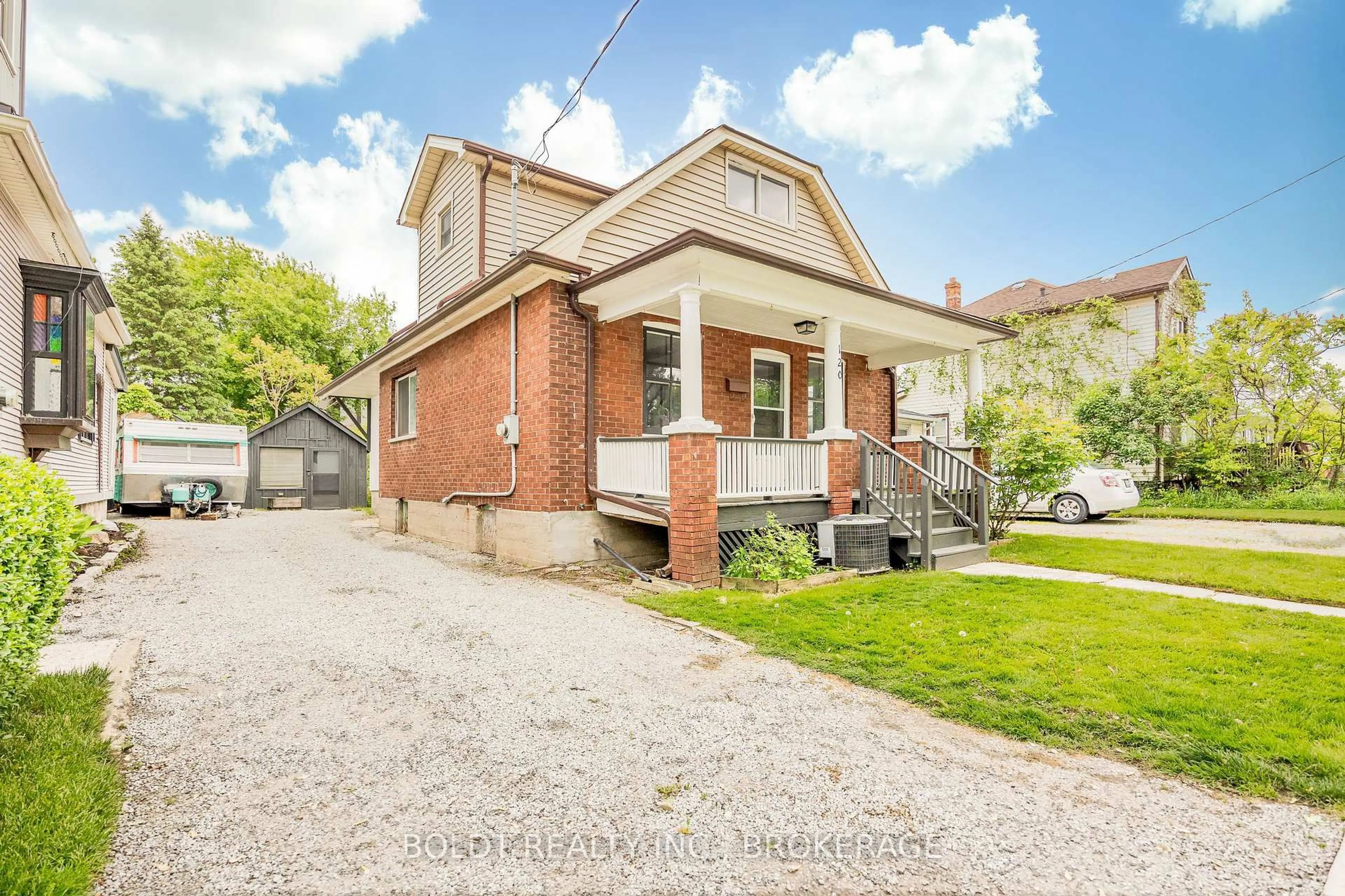 Home with brick exterior material, street for 120 Page St, St. Catharines Ontario L2R 4A9