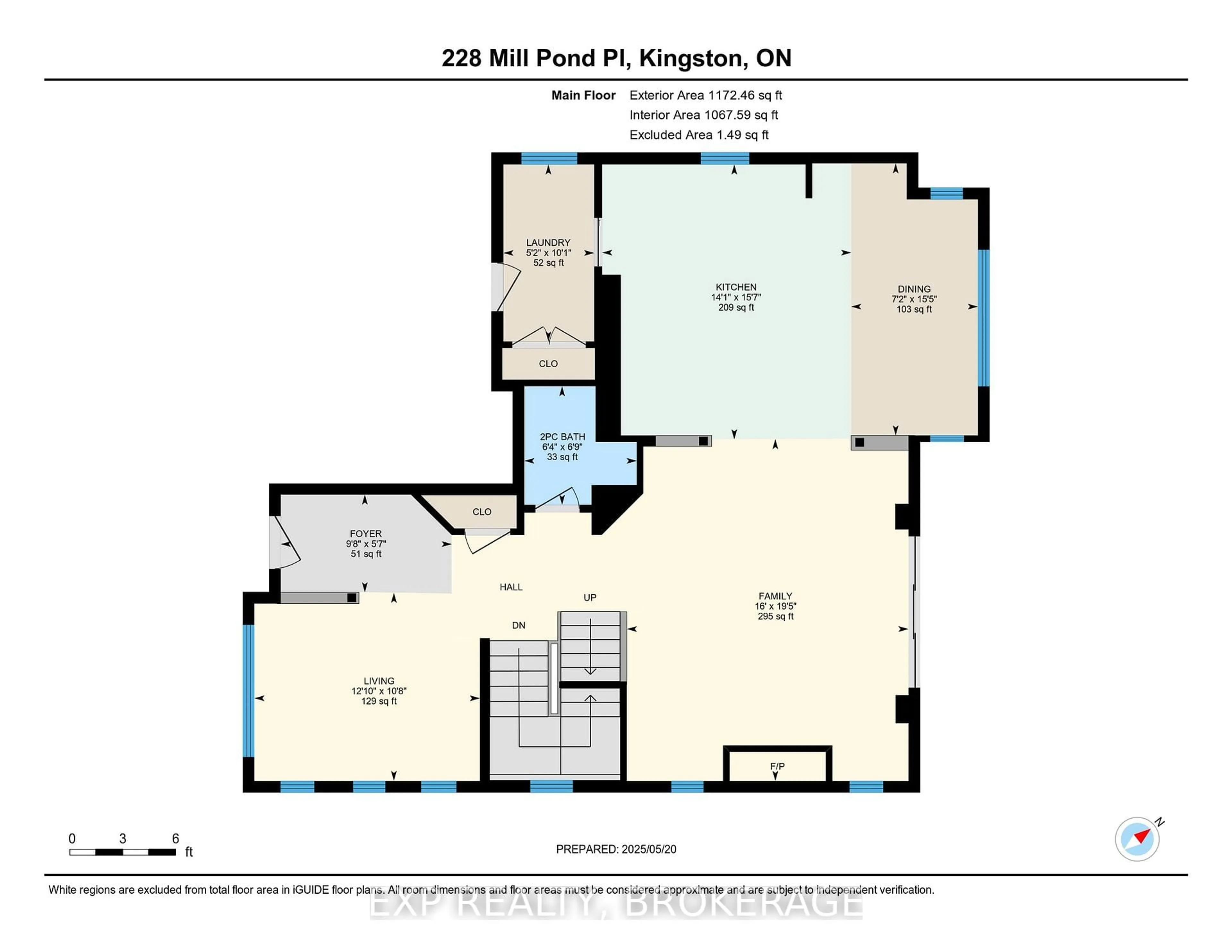 Floor plan for 228 MILL POND Pl, Kingston Ontario K7M 0C9