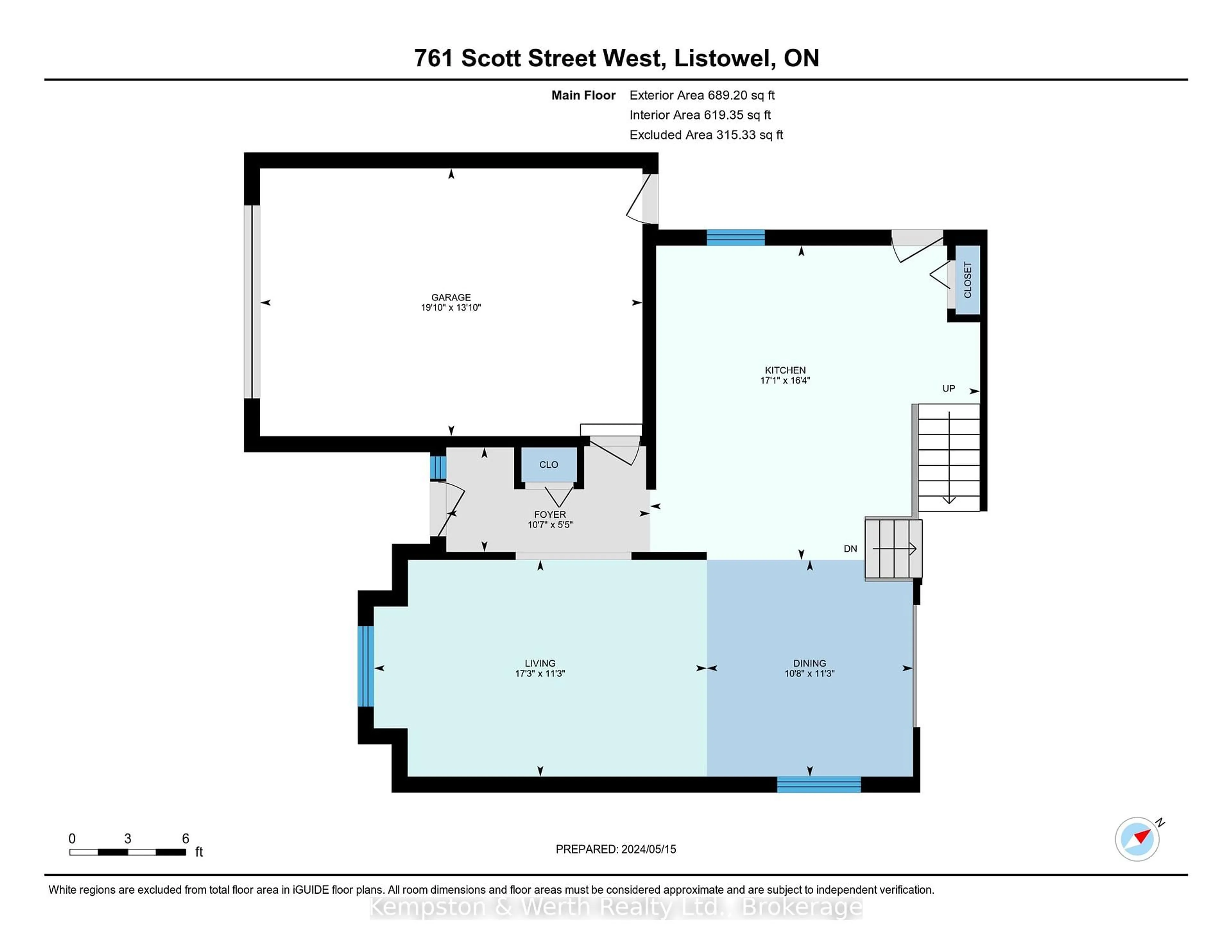 Floor plan for 761 Scott St, North Perth Ontario N4W 1J5