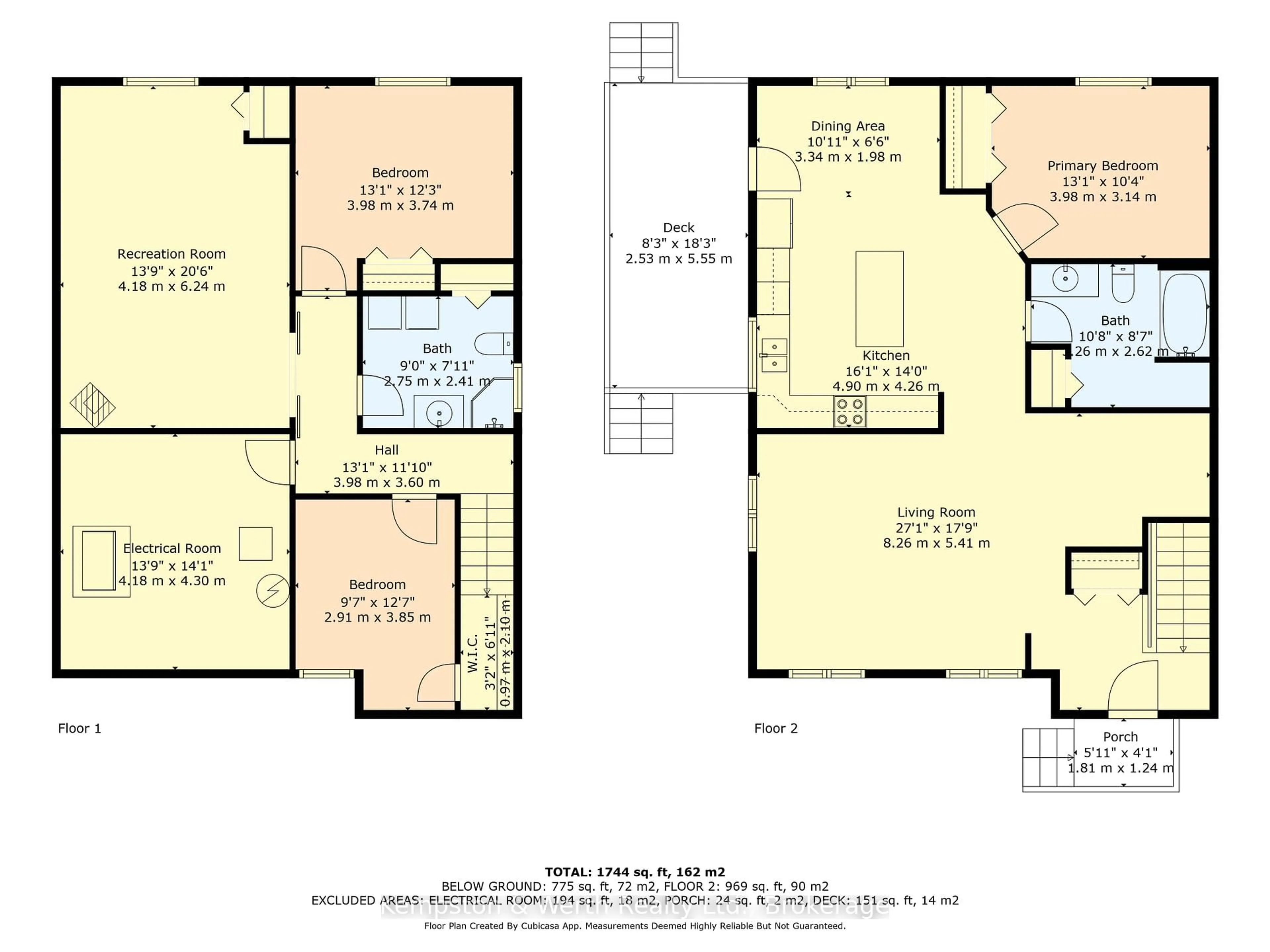 Floor plan for 707 Reserve Ave, North Perth Ontario N4W 2N8