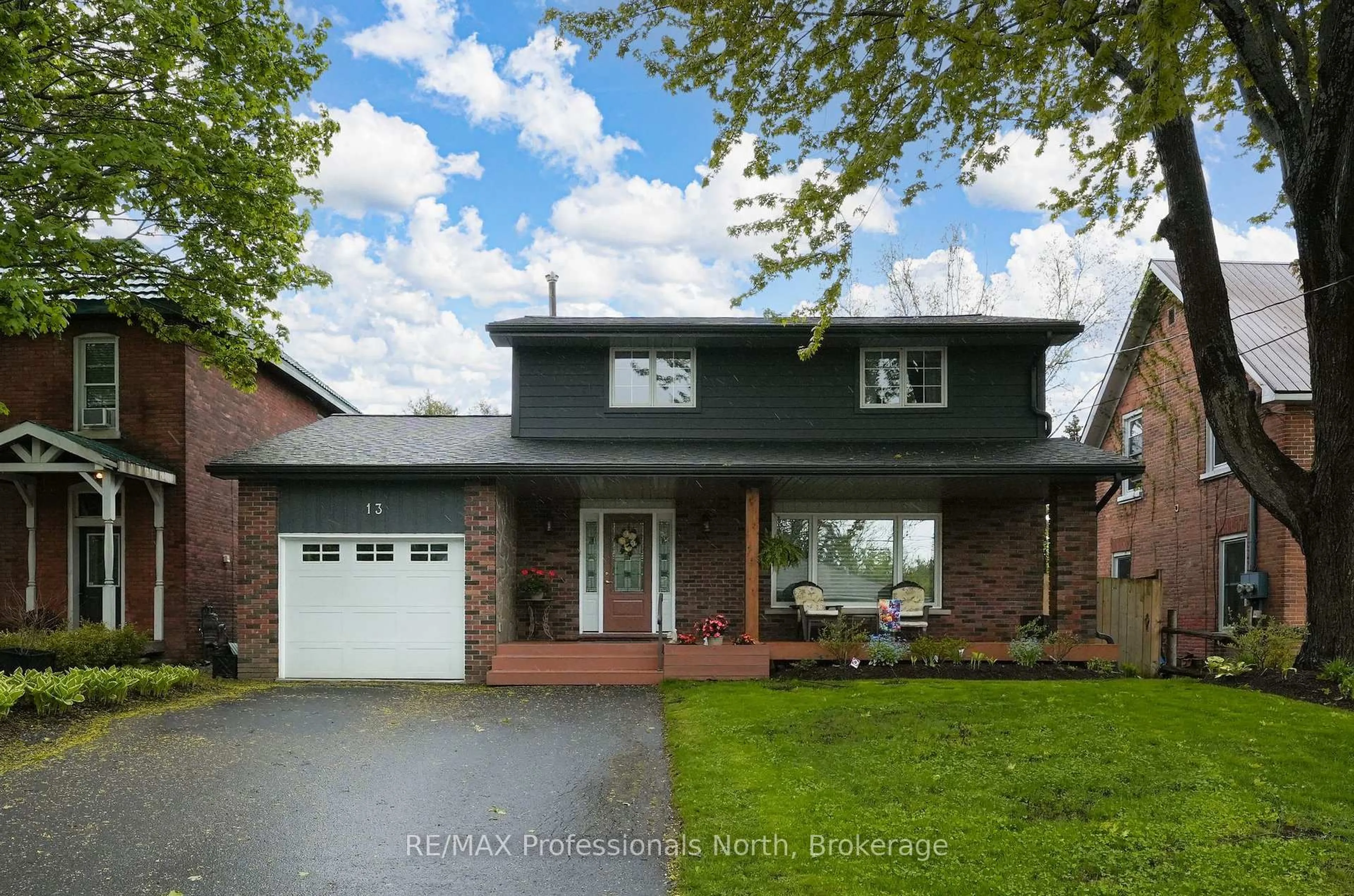 Home with brick exterior material, street for 13 Fairy Ave, Huntsville Ontario P1H 1G7