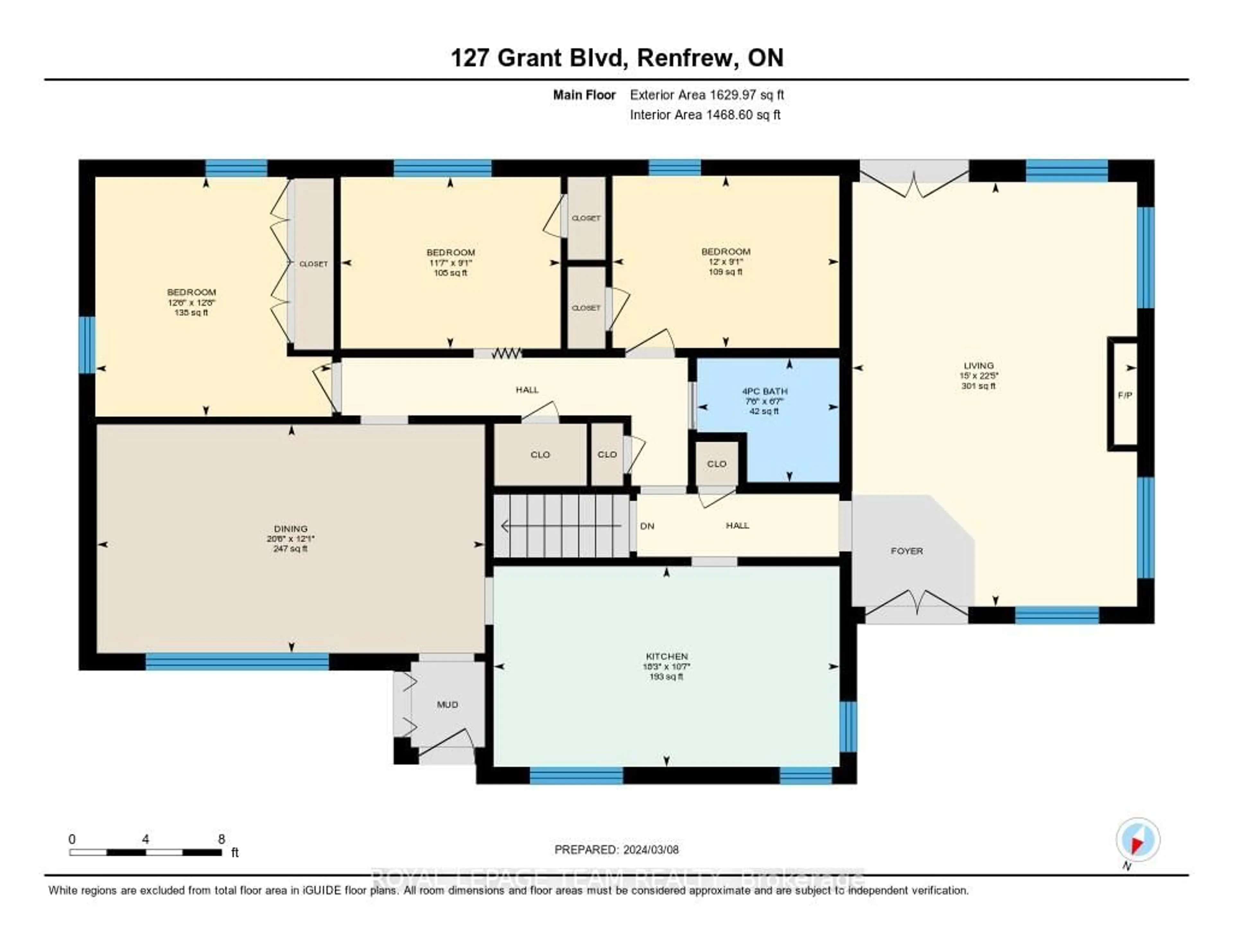 Floor plan for 127 GRANT Blvd, Renfrew Ontario K7V 2P3