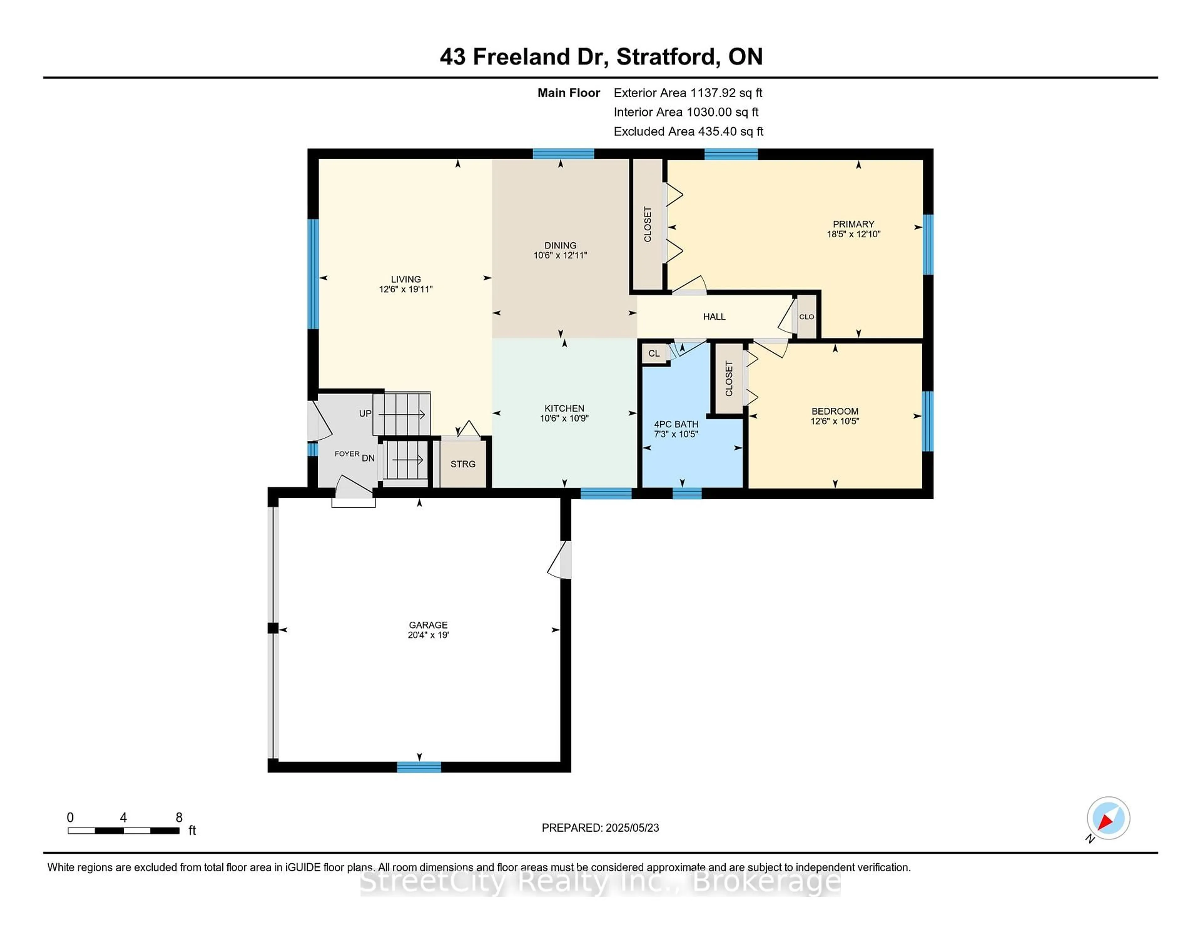 Floor plan for 43 Freeland Dr, Stratford Ontario N4Z 1H1