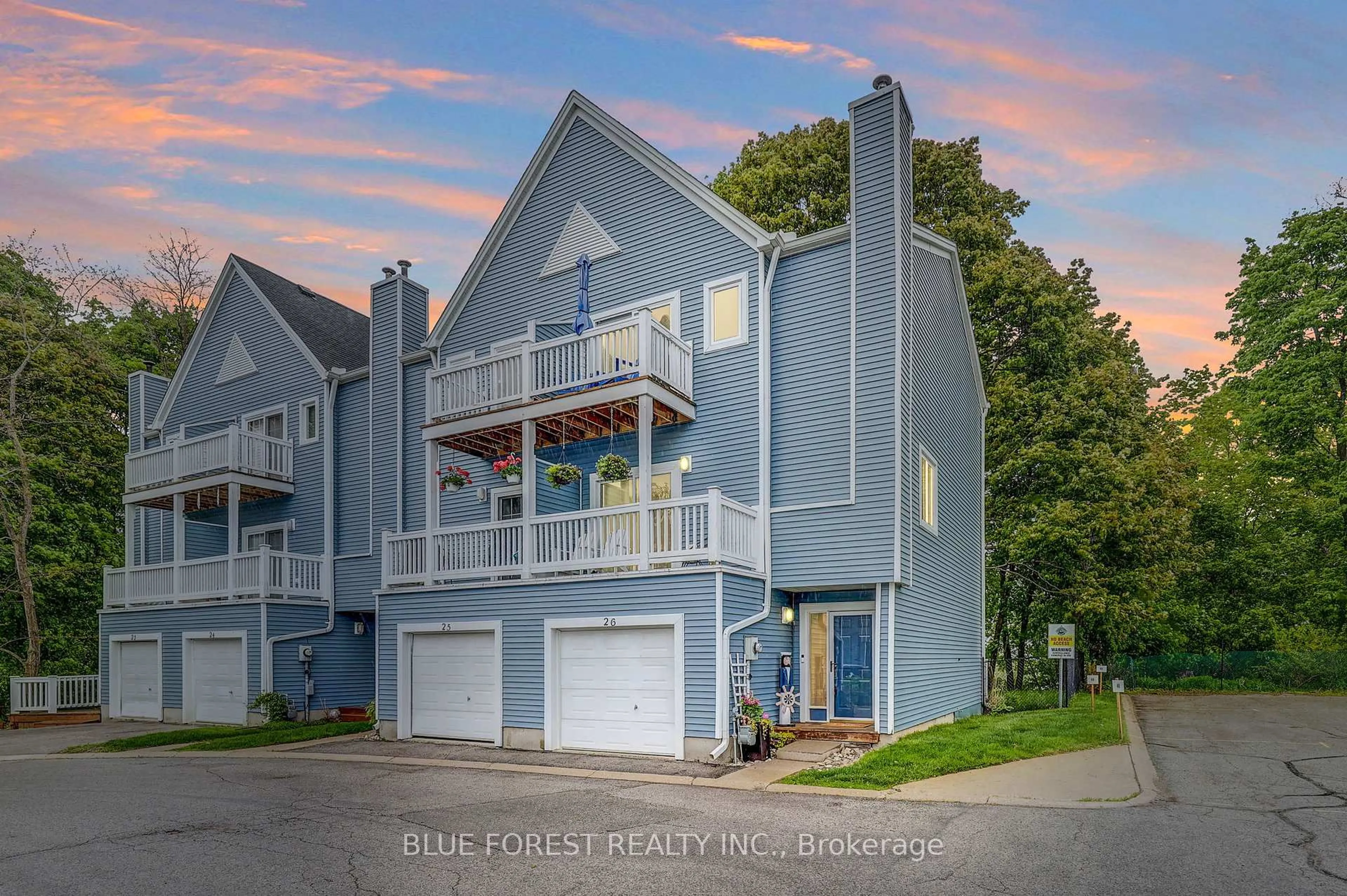 A pic from outside/outdoor area/front of a property/back of a property/a pic from drone, water/lake/river/ocean view for 374 Front St #26, Central Elgin Ontario N5L 1E9
