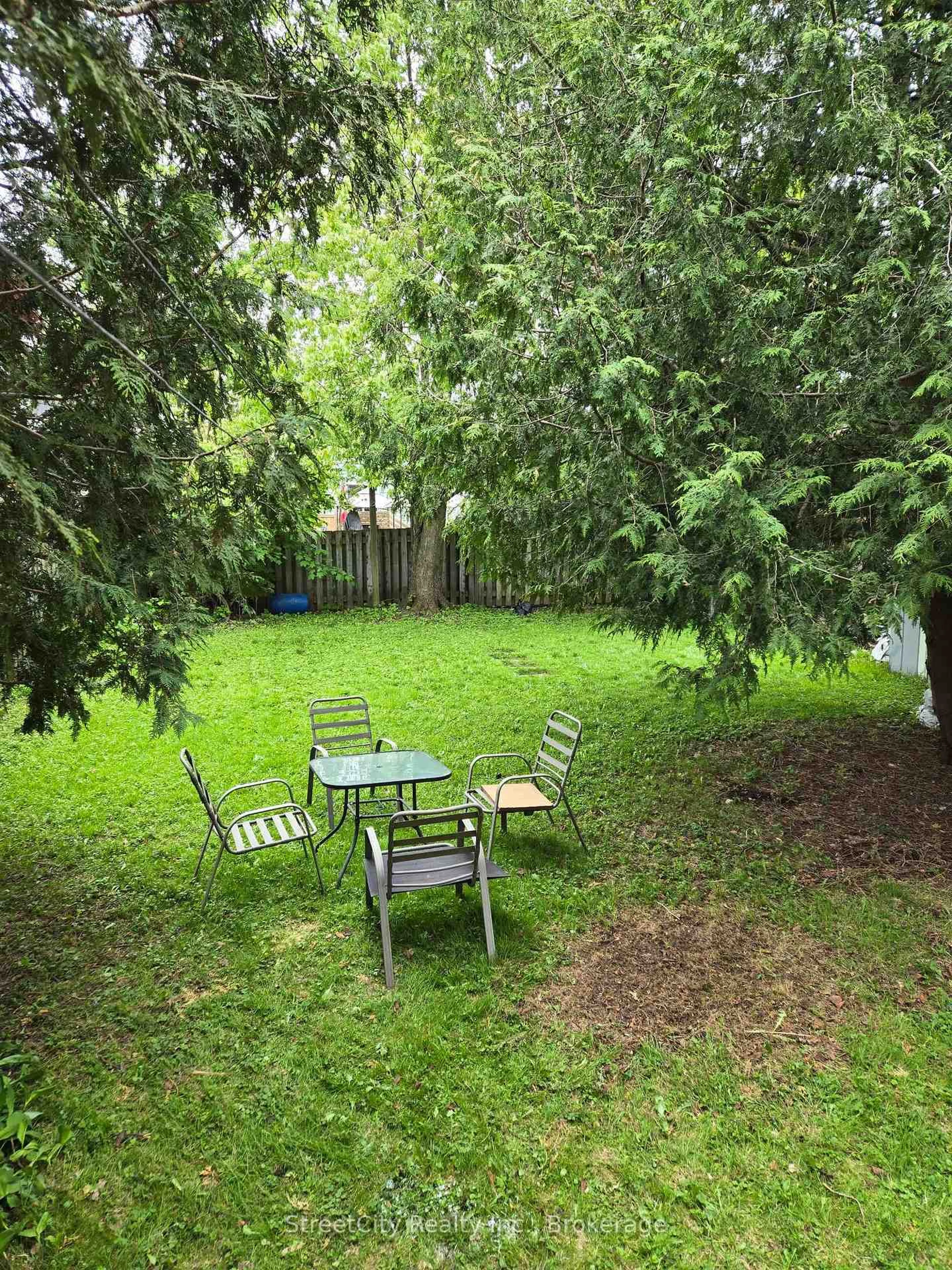 Patio, forest/trees view for 115 Douro St, Stratford Ontario N5A 3R4