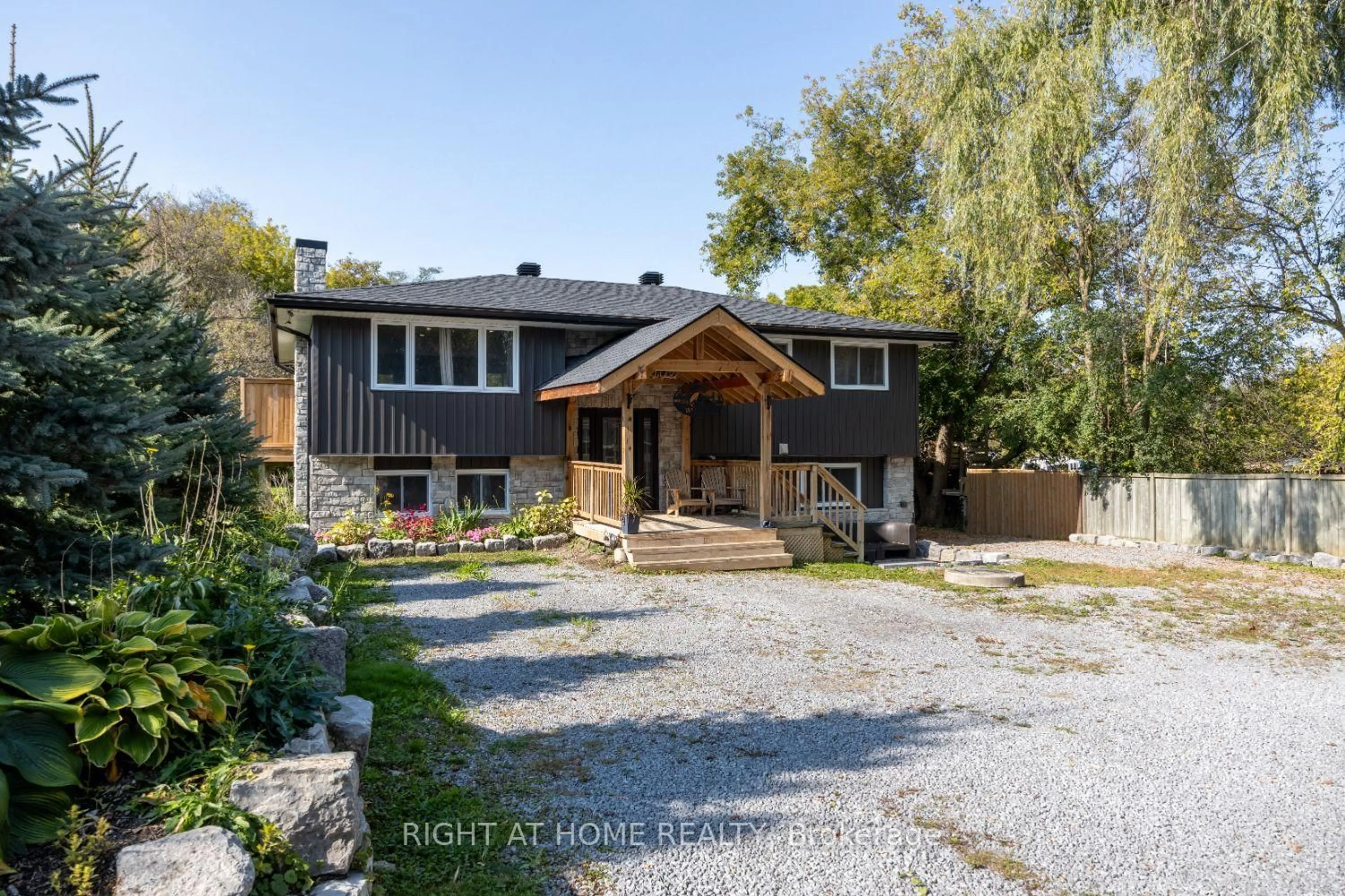 A pic from outside/outdoor area/front of a property/back of a property/a pic from drone, street for 420 Parkhill Rd, Douro-Dummer Ontario K9L 1C1