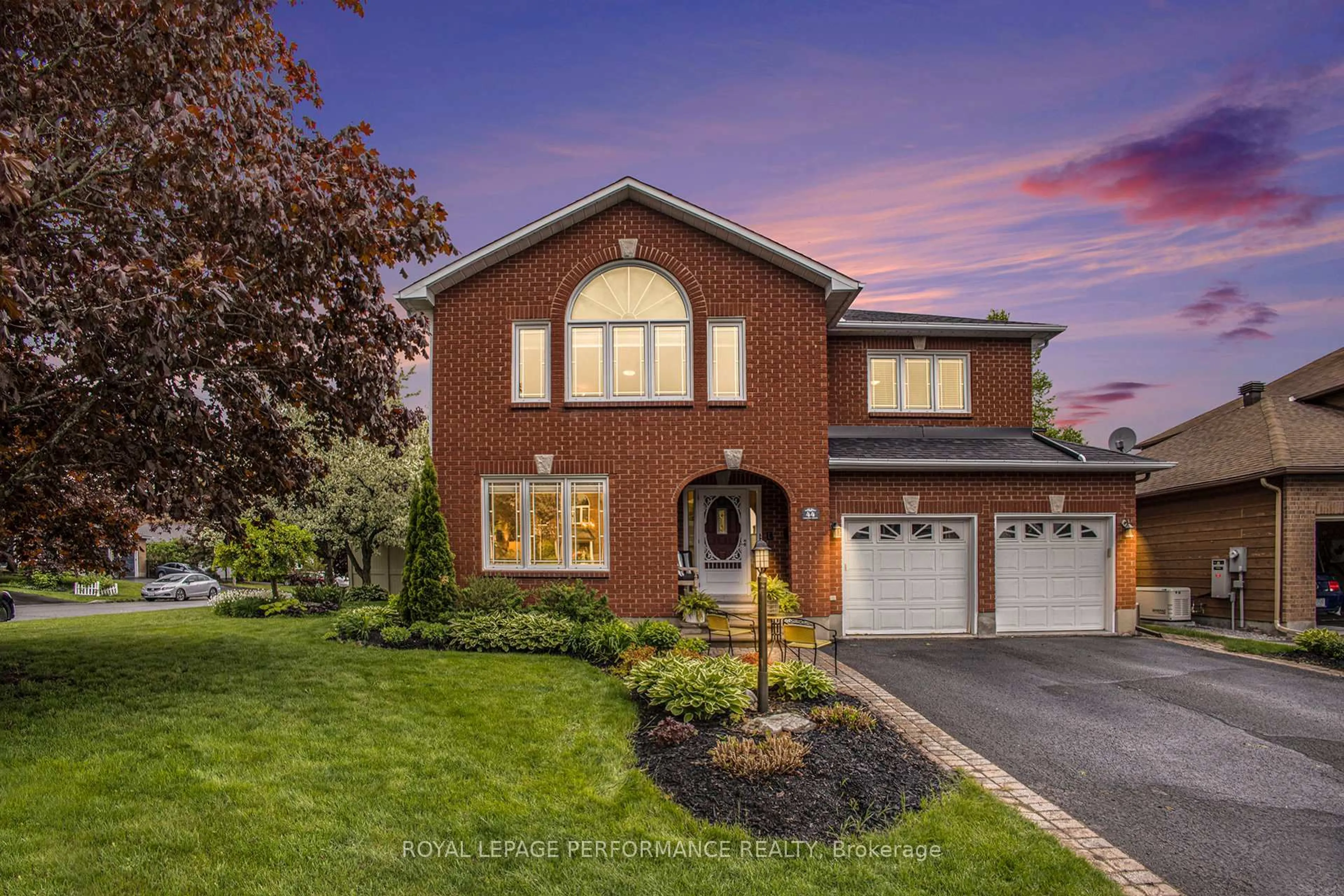 Home with brick exterior material, street for 44 Cherry Dr, Stittsville Ontario K2S 1J4