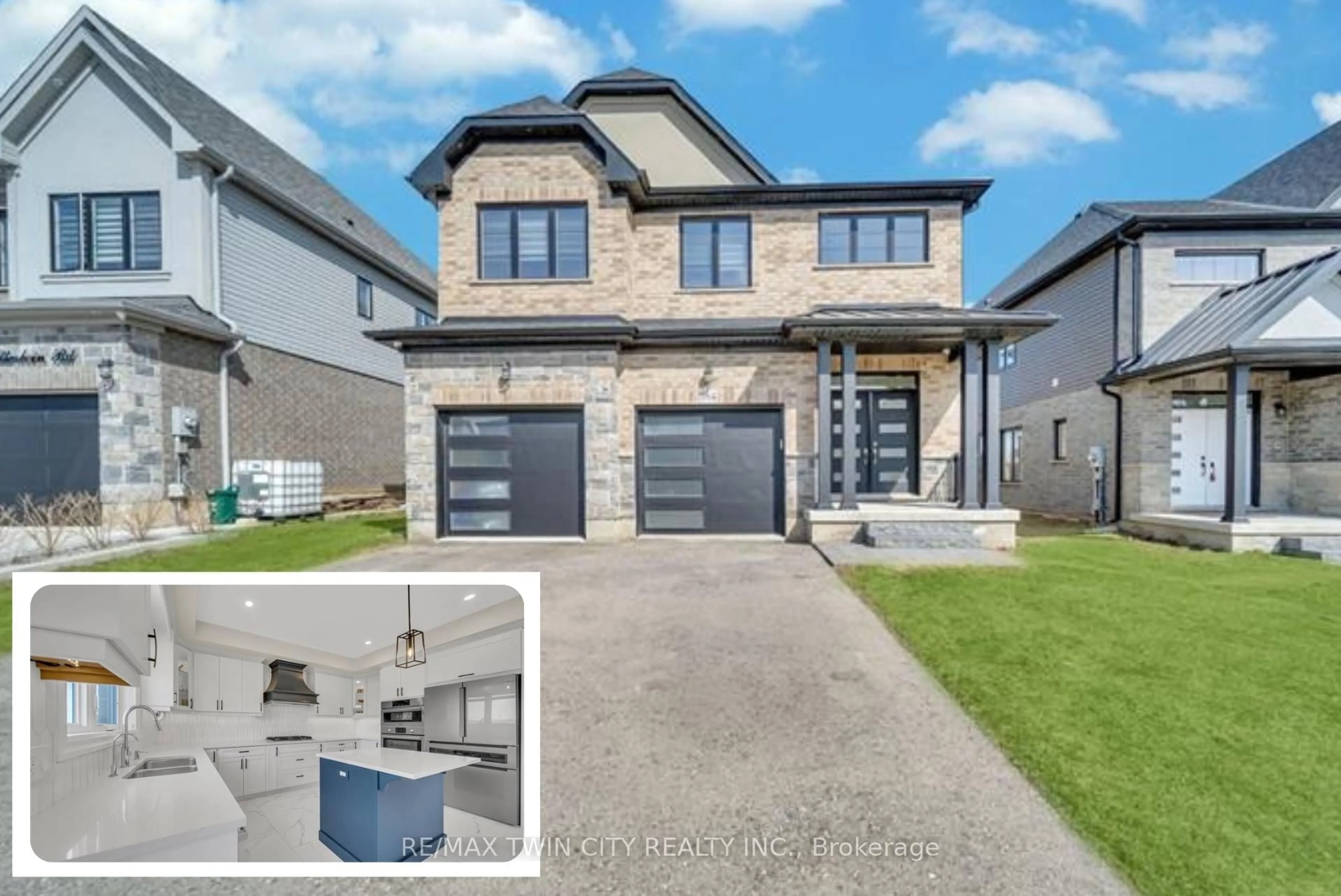 Home with brick exterior material, street for 184 Otterbein Rd, Kitchener Ontario N2B 0A8