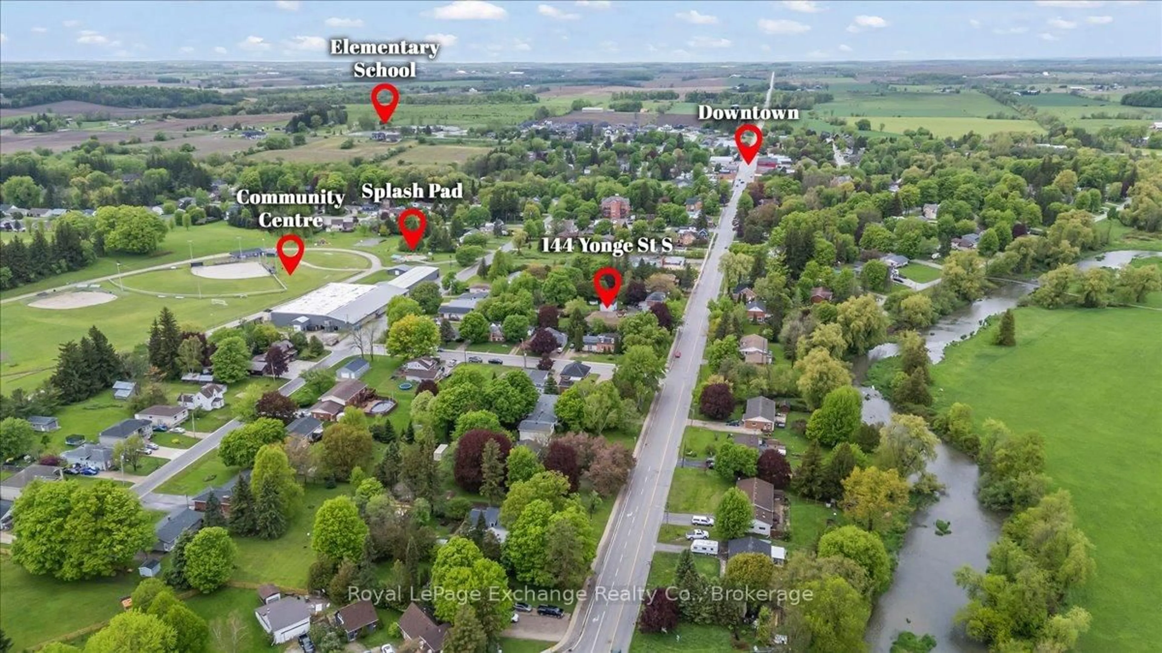 A pic from outside/outdoor area/front of a property/back of a property/a pic from drone, street for 144 Yonge St, Arran-Elderslie Ontario N0H 2N0