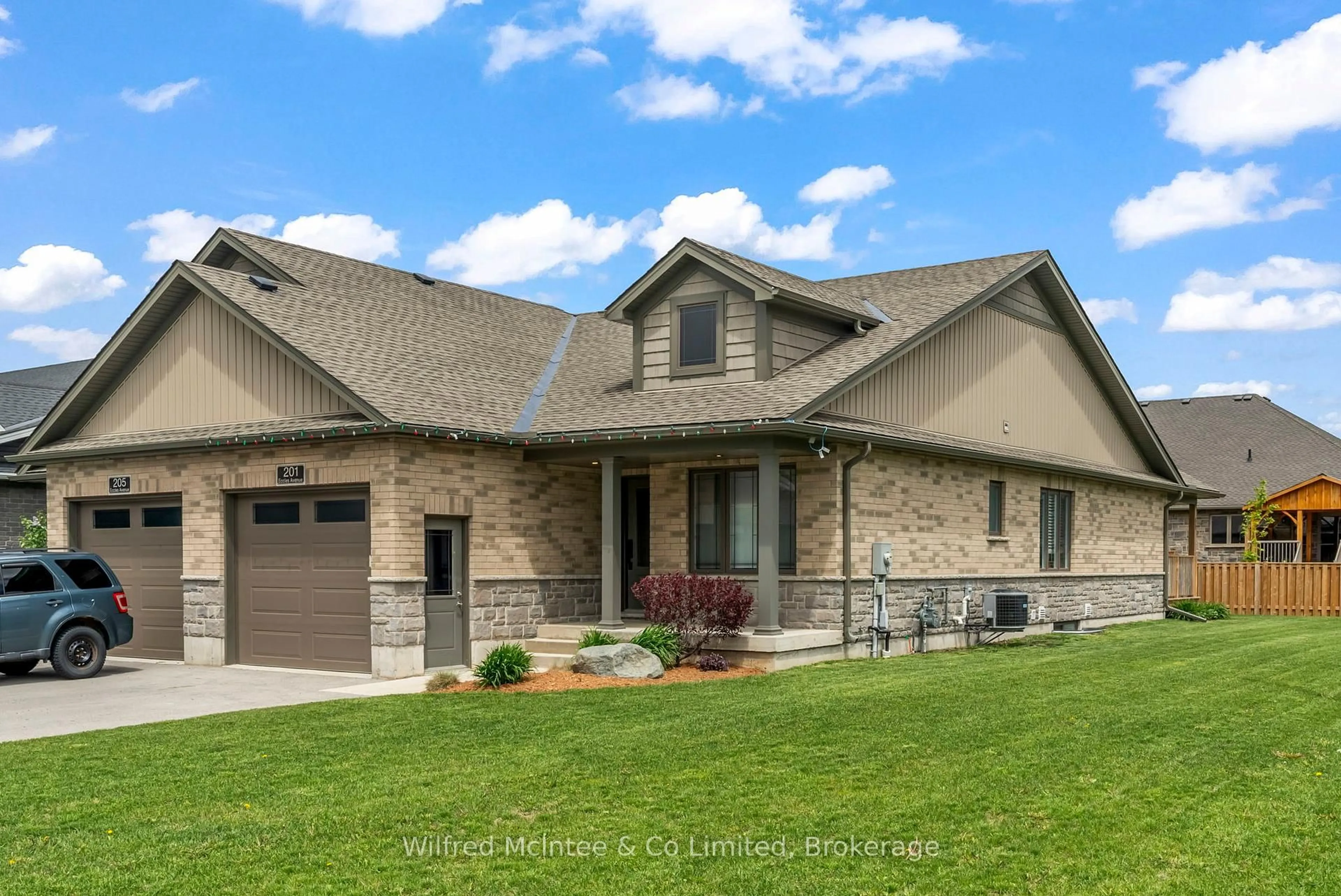 Home with brick exterior material, street for 201 Eccles Ave, West Grey Ontario N0G 1R0