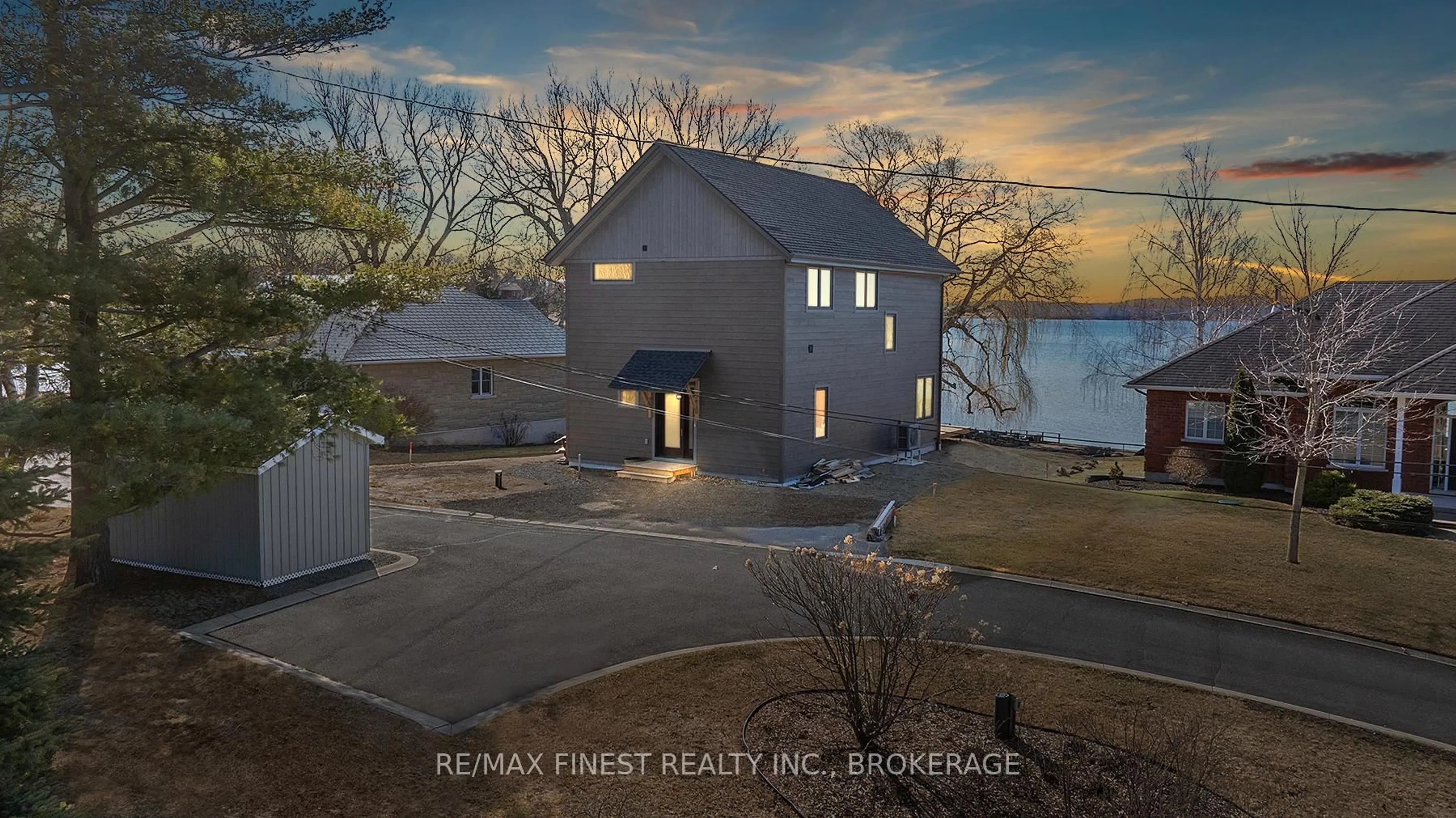 A pic from outside/outdoor area/front of a property/back of a property/a pic from drone, water/lake/river/ocean view for 113 Willowbank Rd, Gananoque Ontario K7G 2V5