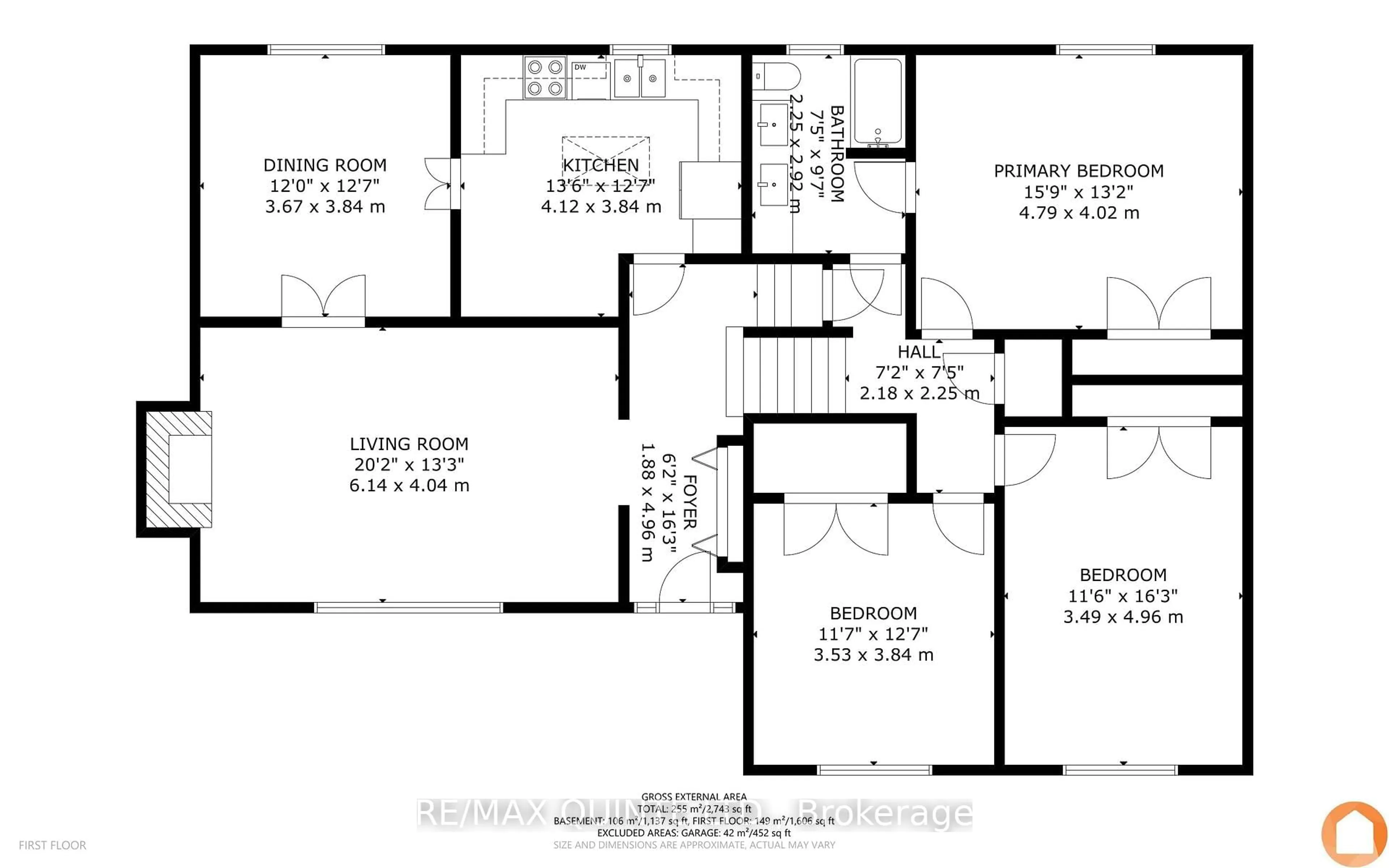 Floor plan for 26 Rosewood Ave, Belleville Ontario K8N 4E9
