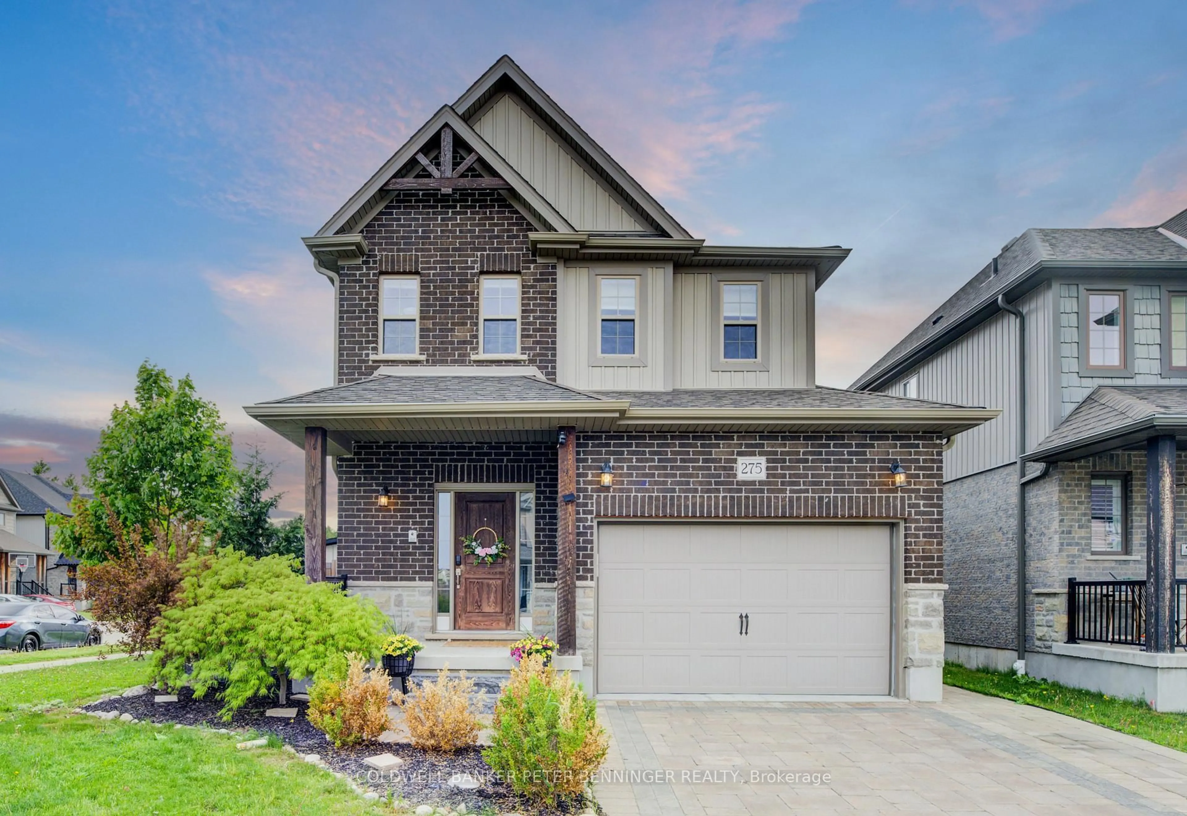 Home with brick exterior material, street for 275 Falconridge Dr, Kitchener Ontario N2K 0C5