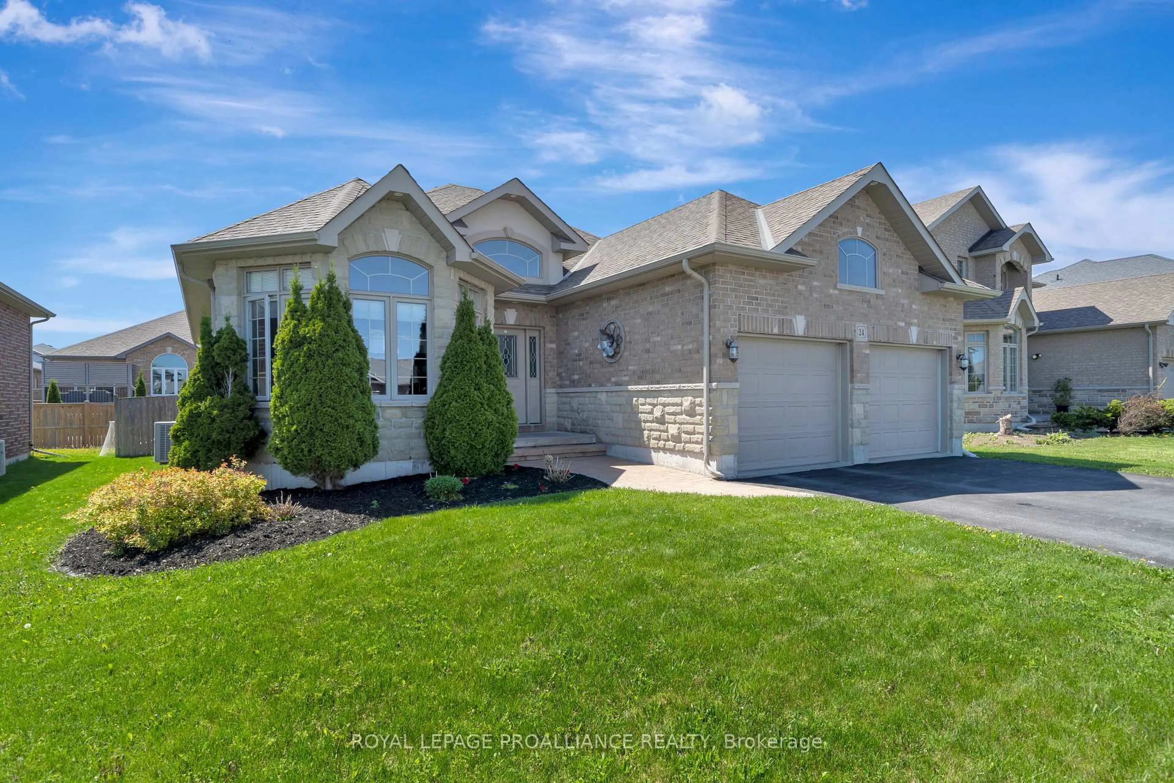 Home with brick exterior material, street for 24 Hampton Ridge Dr, Belleville Ontario K8N 0B2