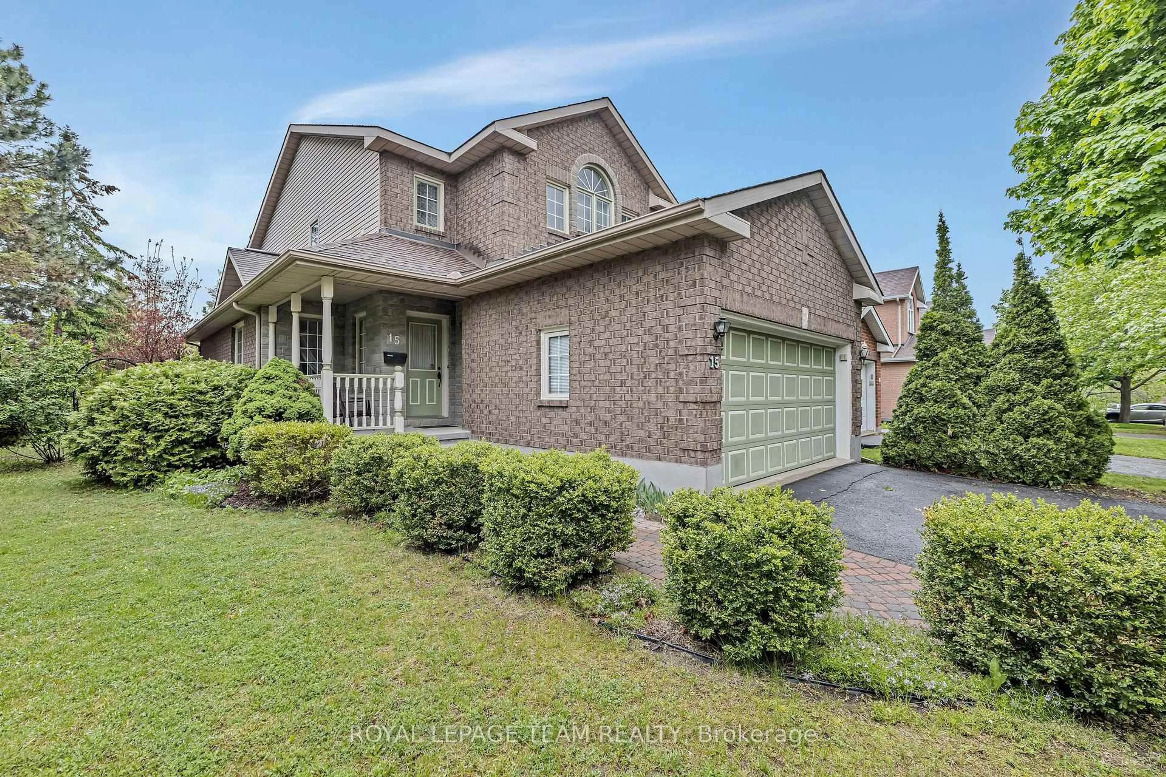 Home with brick exterior material, street for 15 Sherring Cres, Ottawa Ontario K2K 2T2