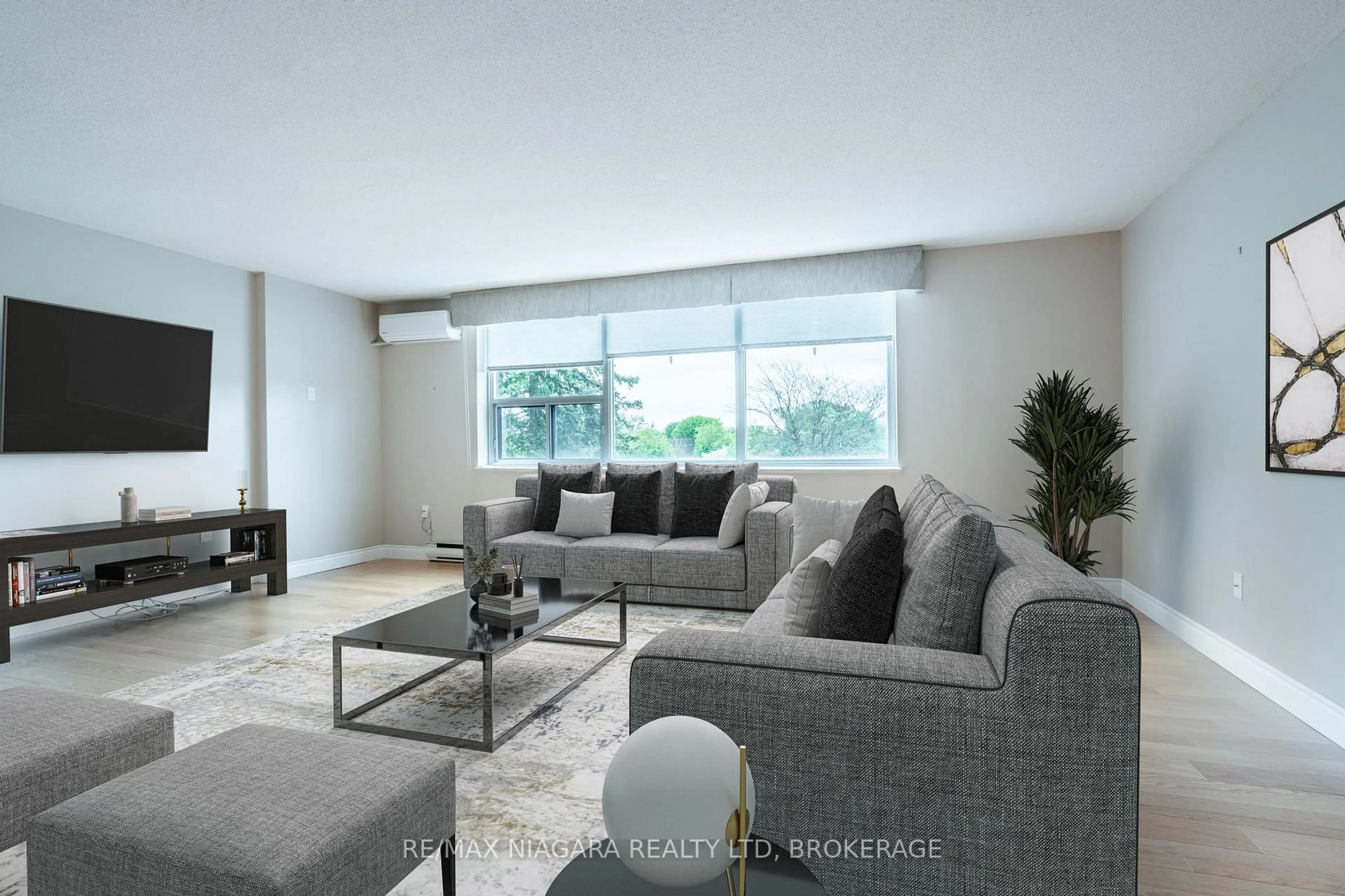 Living room with furniture, unknown for 28 Robinson St #305, Grimsby Ontario L3M 3C9