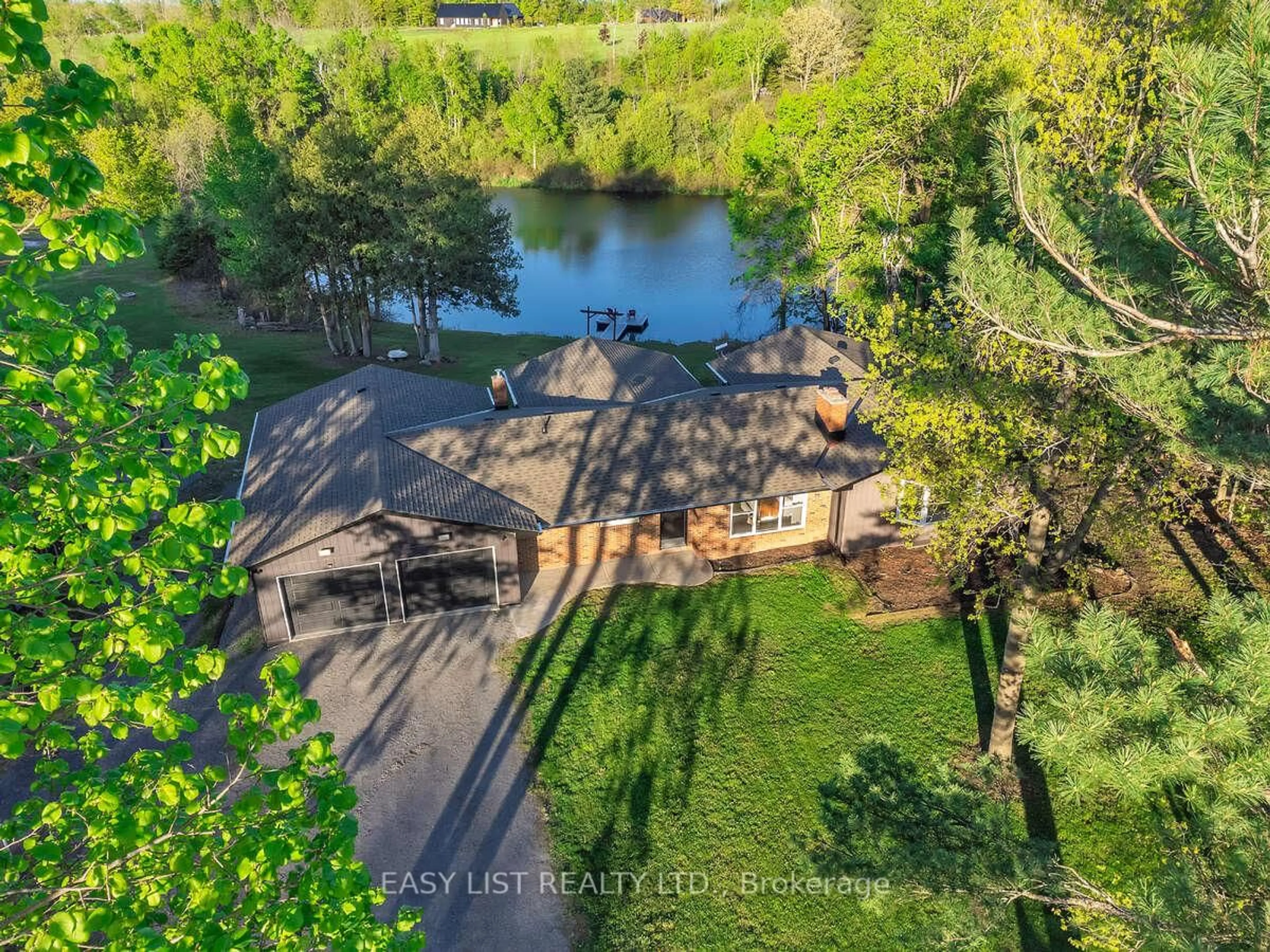 A pic from outside/outdoor area/front of a property/back of a property/a pic from drone, water/lake/river/ocean view for 684 Gallivan Rd, Stirling Ontario K0K 3E0