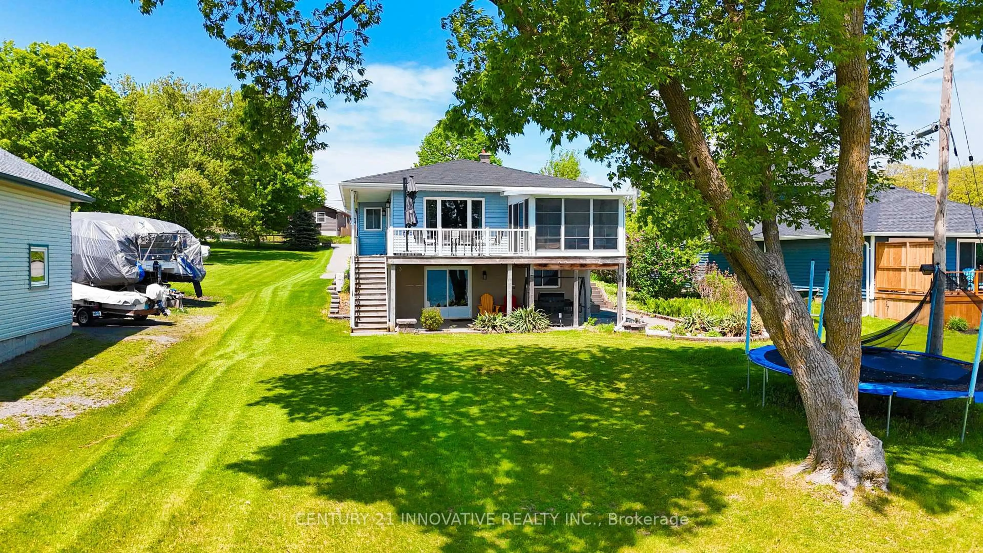 A pic from outside/outdoor area/front of a property/back of a property/a pic from drone, water/lake/river/ocean view for 52 Main St, Deseronto Ontario K0K 1X0