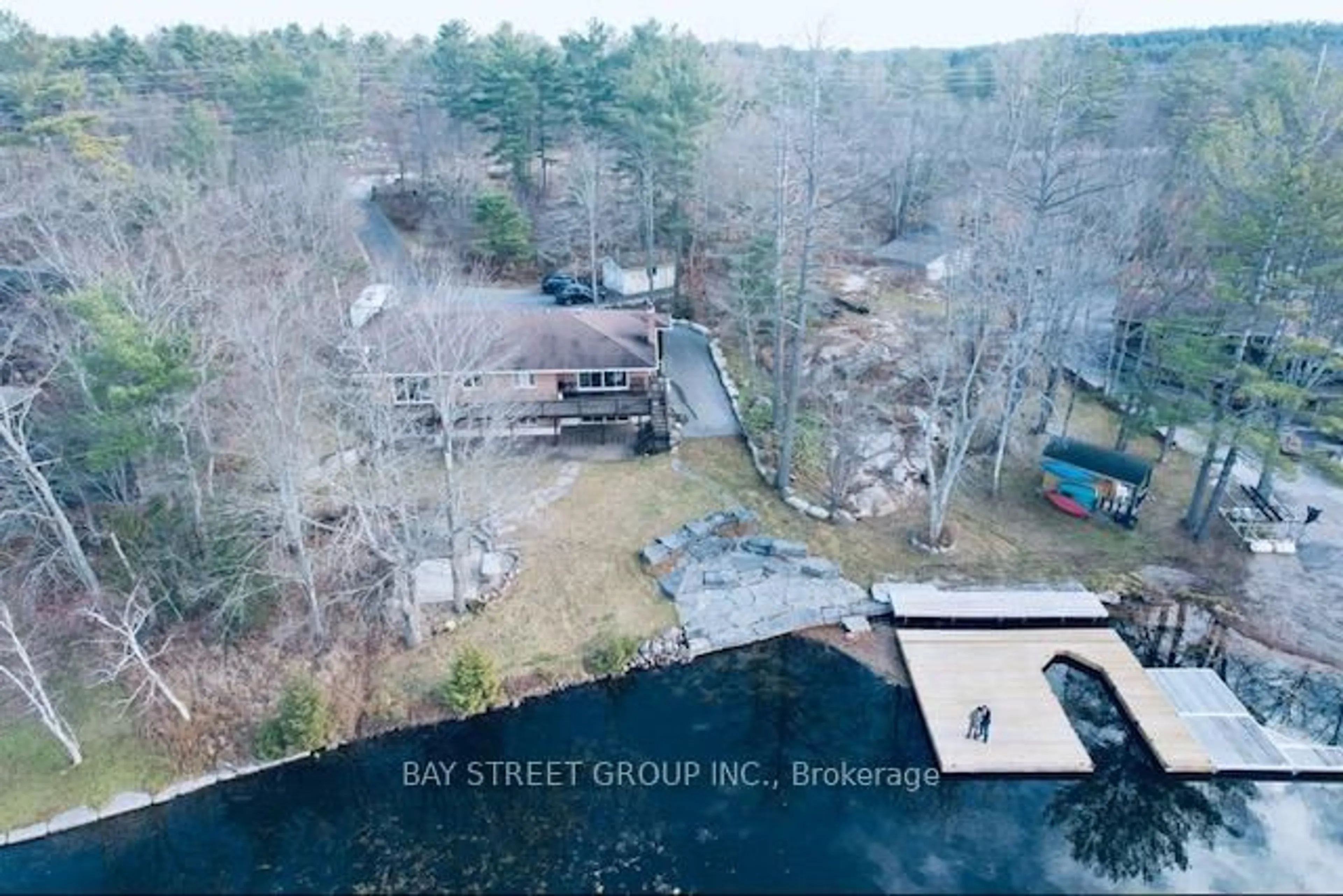 A pic from outside/outdoor area/front of a property/back of a property/a pic from drone, water/lake/river/ocean view for 6 County Rd #3636, Douro-Dummer Ontario K0L 2H0