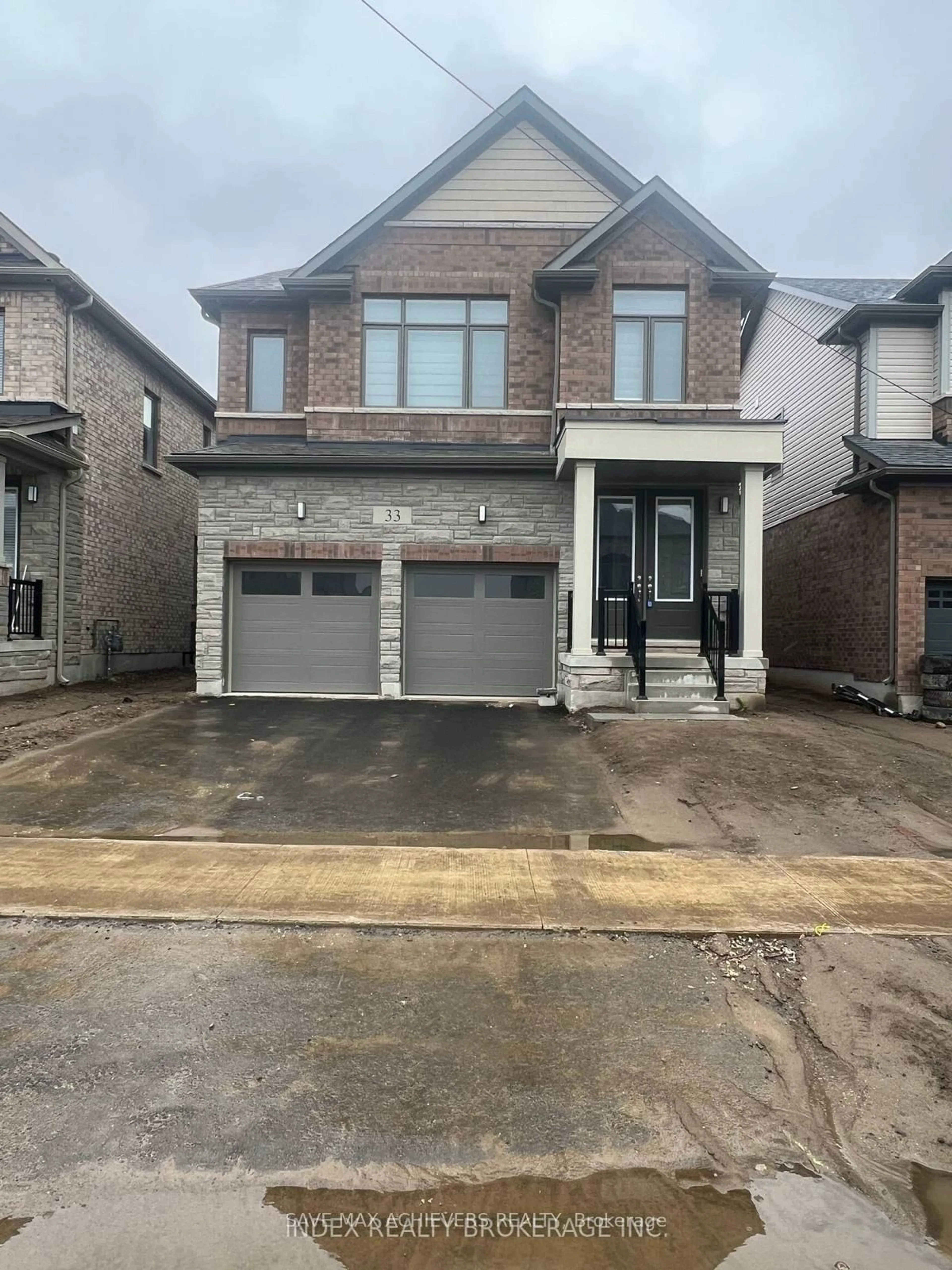 Home with brick exterior material, street for 33 Rustic Oak Tr, North Dumfries Ontario N0B 1E0