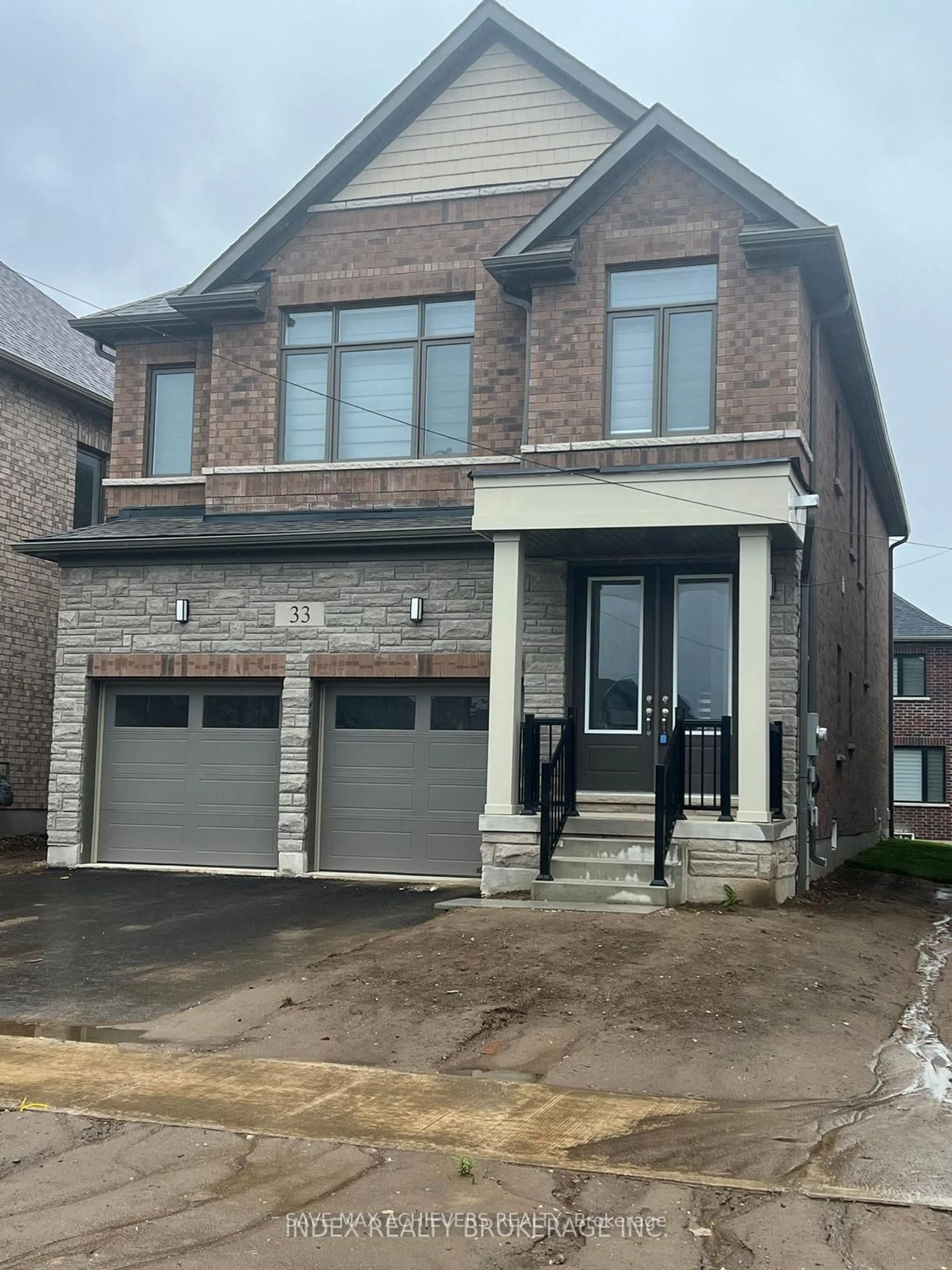 Home with brick exterior material, street for 33 Rustic Oak Tr, North Dumfries Ontario N0B 1E0