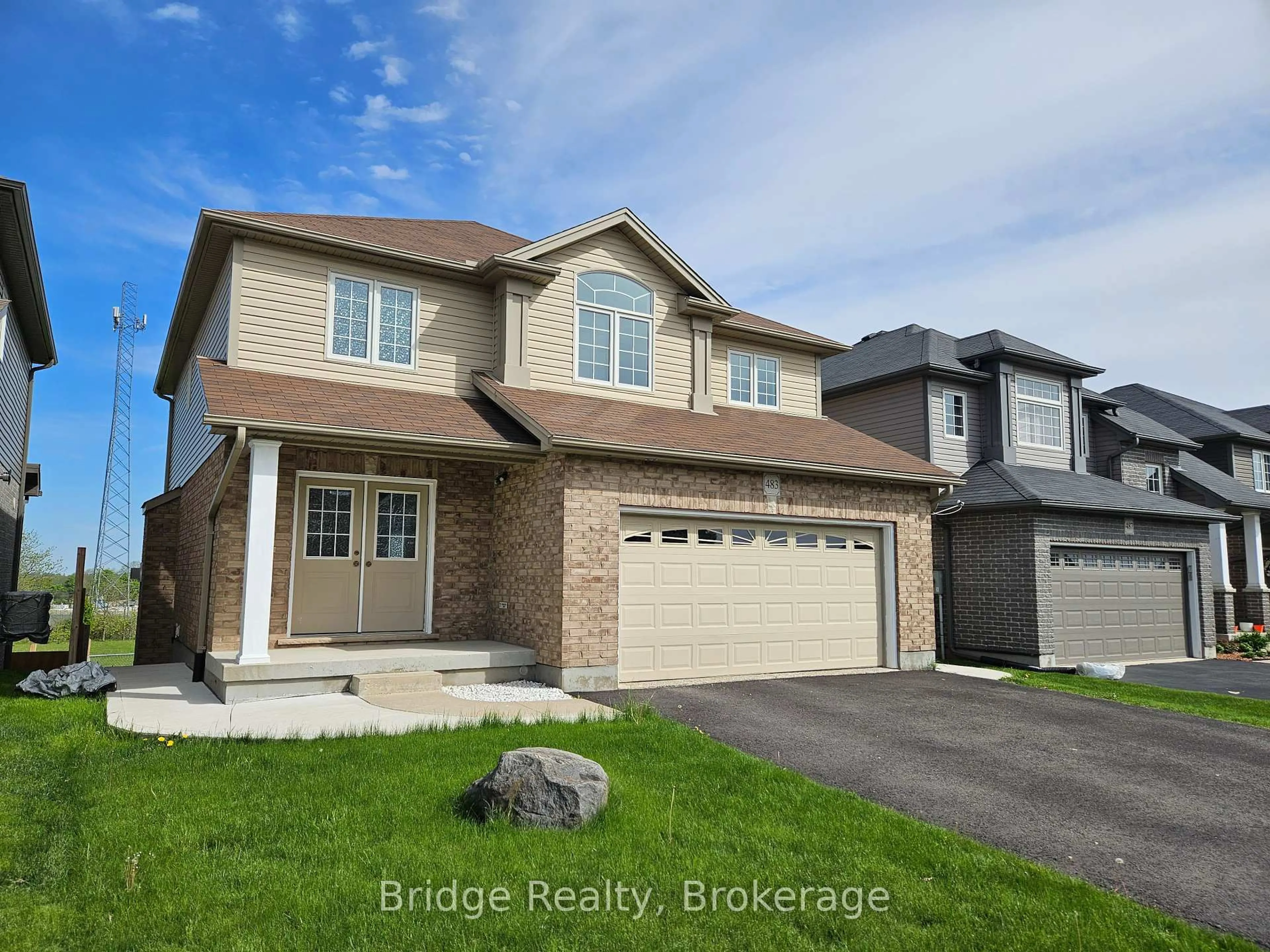 Home with brick exterior material, street for 483 CHAMPLAIN Ave, Woodstock Ontario N4V 0A7