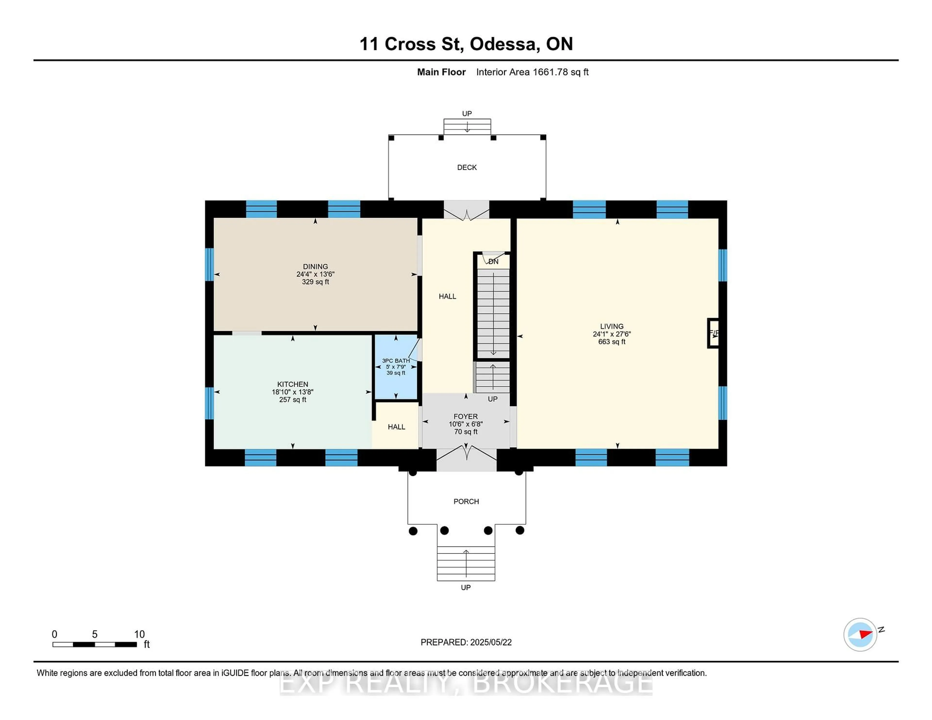 Floor plan for 11 CROSS St, Bissett Creek Ontario K0H 2H0