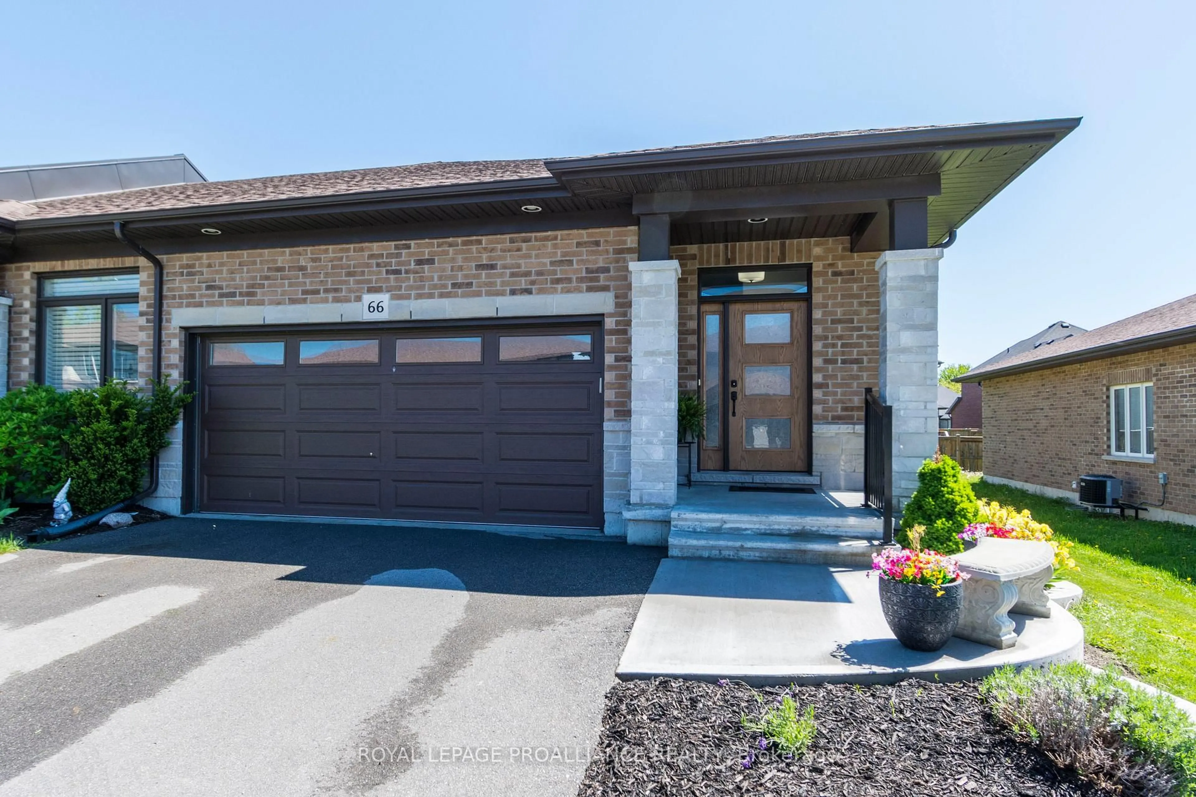 Home with brick exterior material, street for 66 Ledgerock Crt, Quinte West Ontario K8R 0A6